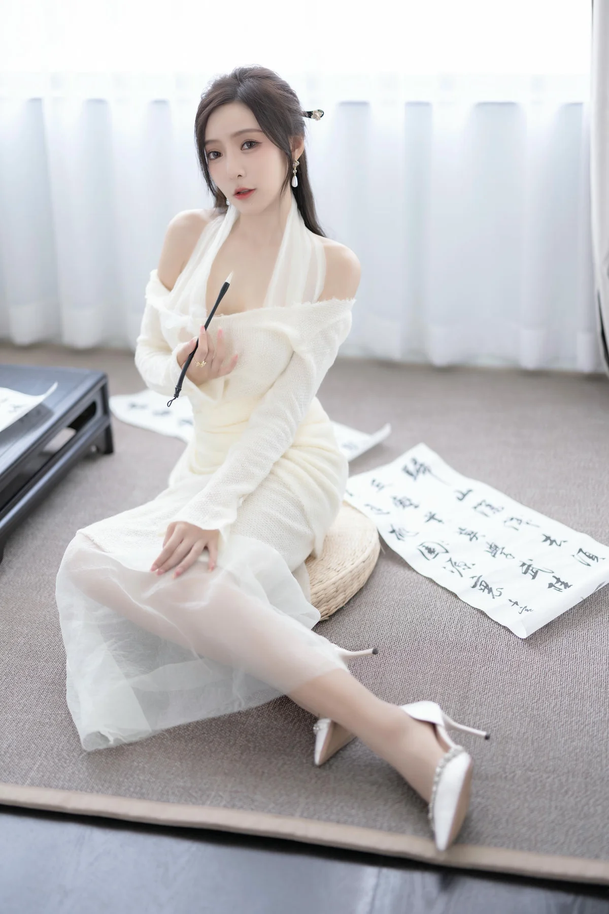 XiuRen 秀人 No.N307 王馨瑶白色长裙气质美女 - 4