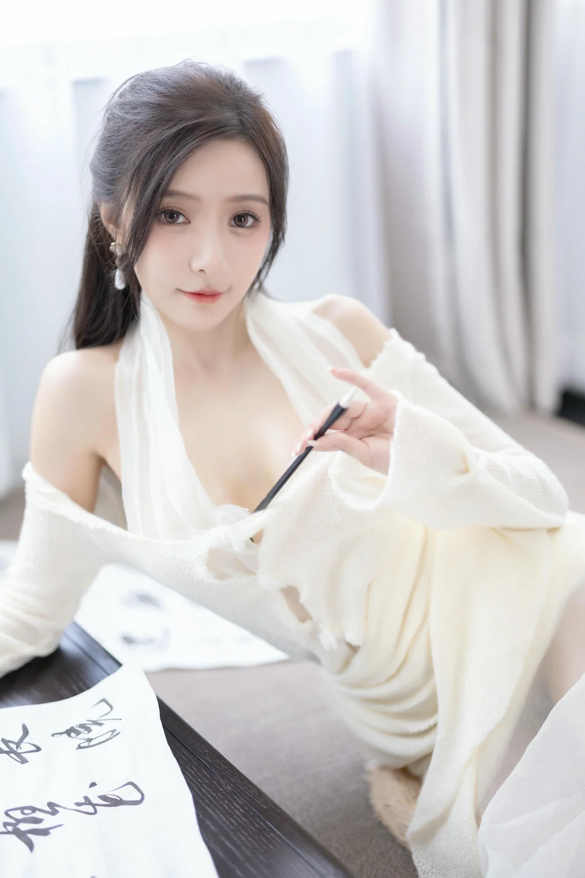 XiuRen 秀人 No.N307 王馨瑶白色长裙气质美女 - 8