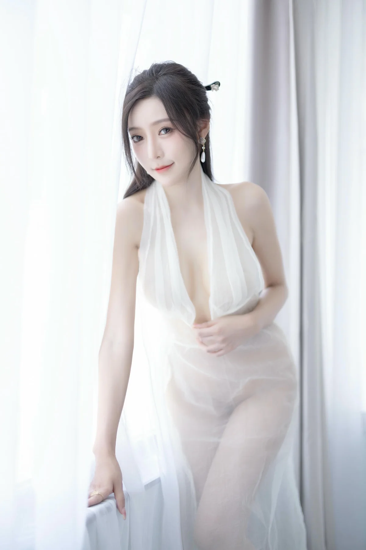 XiuRen 秀人 No.N307 王馨瑶白色长裙气质美女 - 5