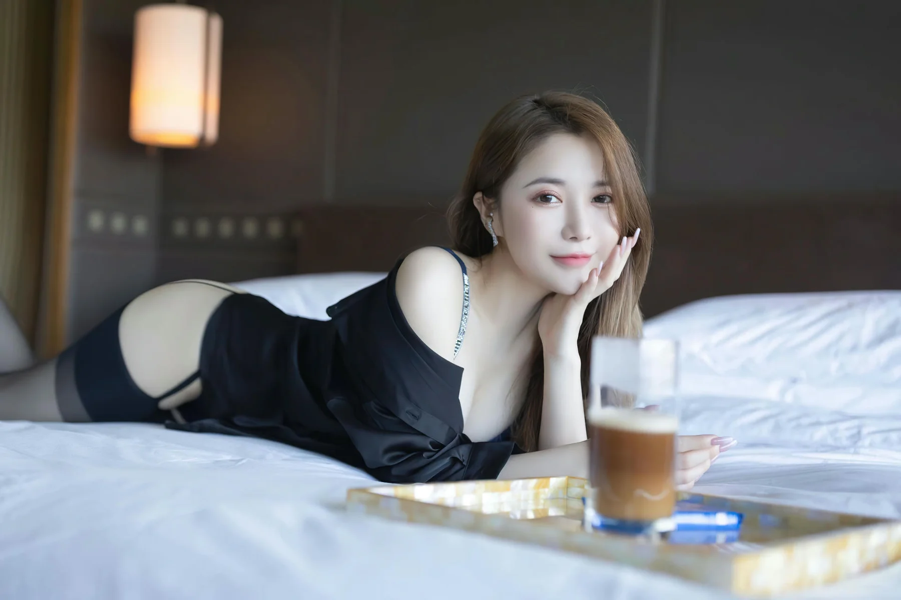 XiuRen 秀人 No.N308 鱼子酱Fish丝绸衬衫吊袜 - 10