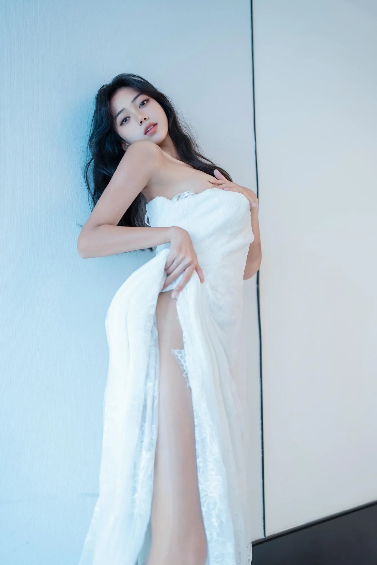 XiuRen 秀人 No.N309 时安安蕾丝白色长裙 - 2