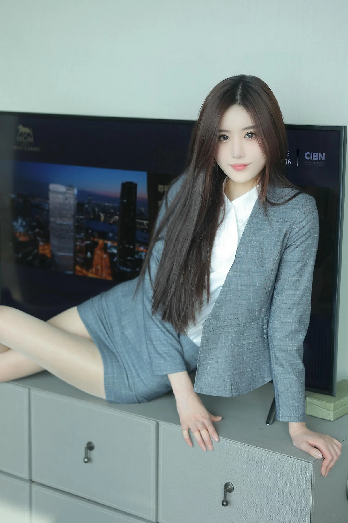 XiuRen 秀人 No.N332 晚苏susu职业装ol制服 - 10