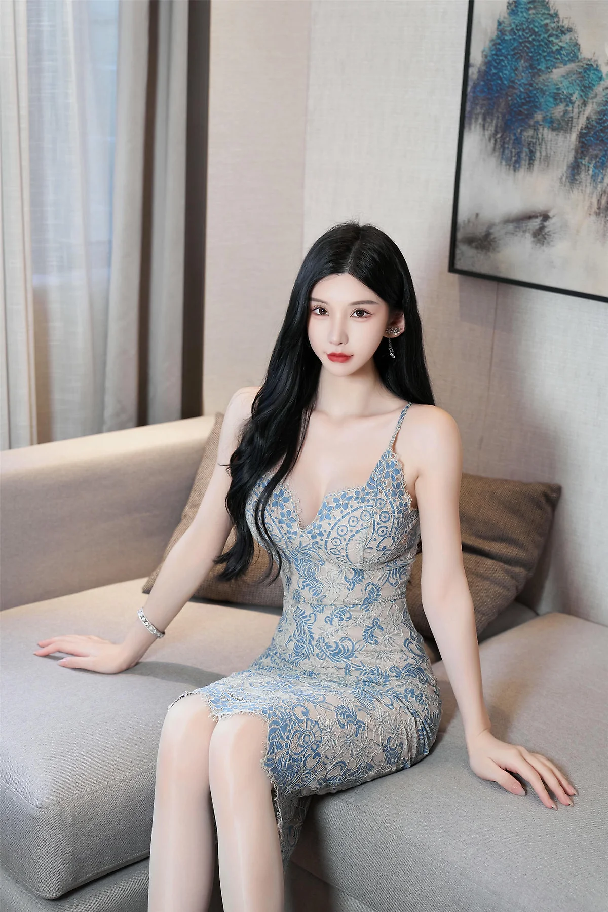 XiuRen 秀人 No.N349 周于希香肩肉丝美裙 - 8