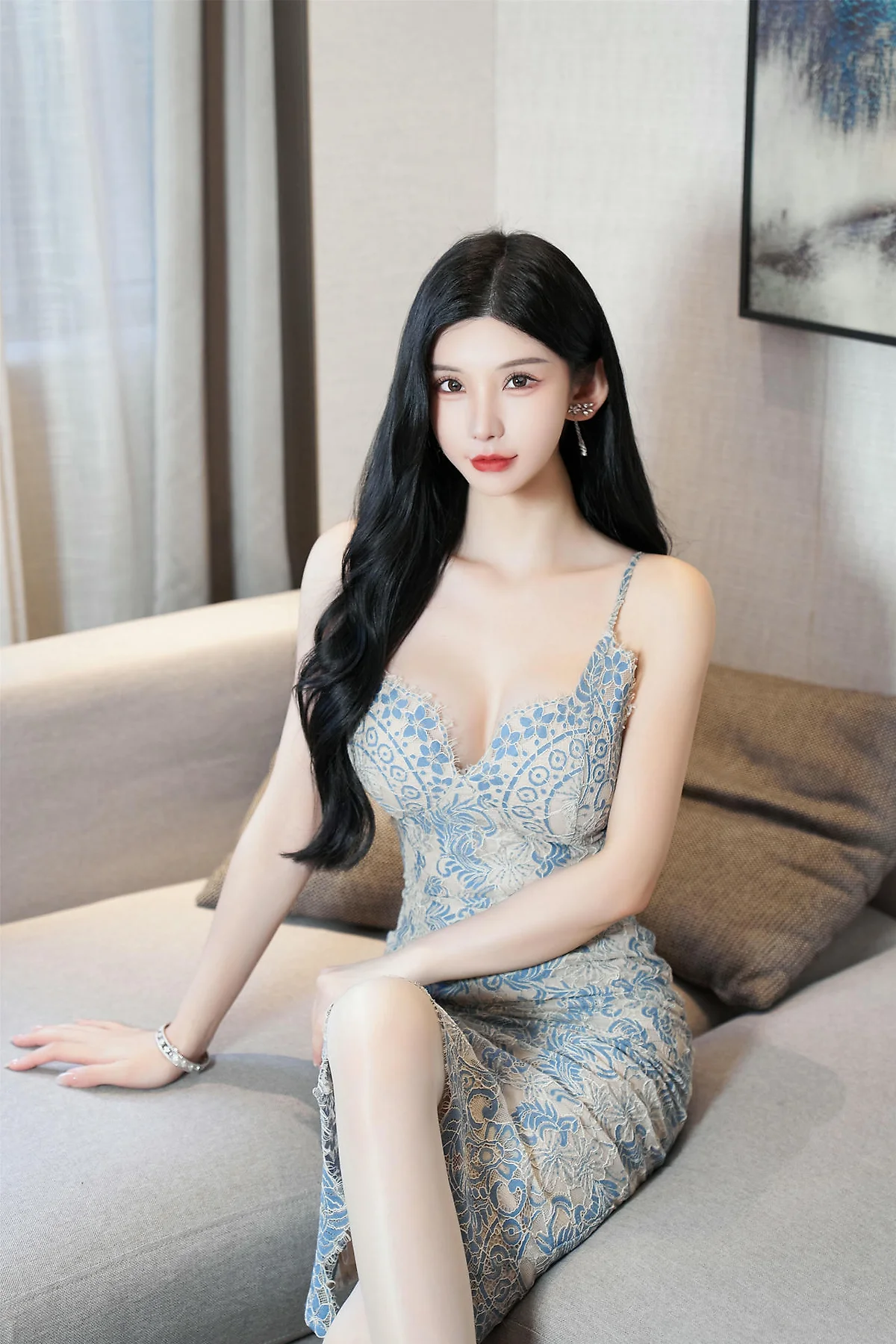 XiuRen 秀人 No.N349 周于希香肩肉丝美裙 - 9