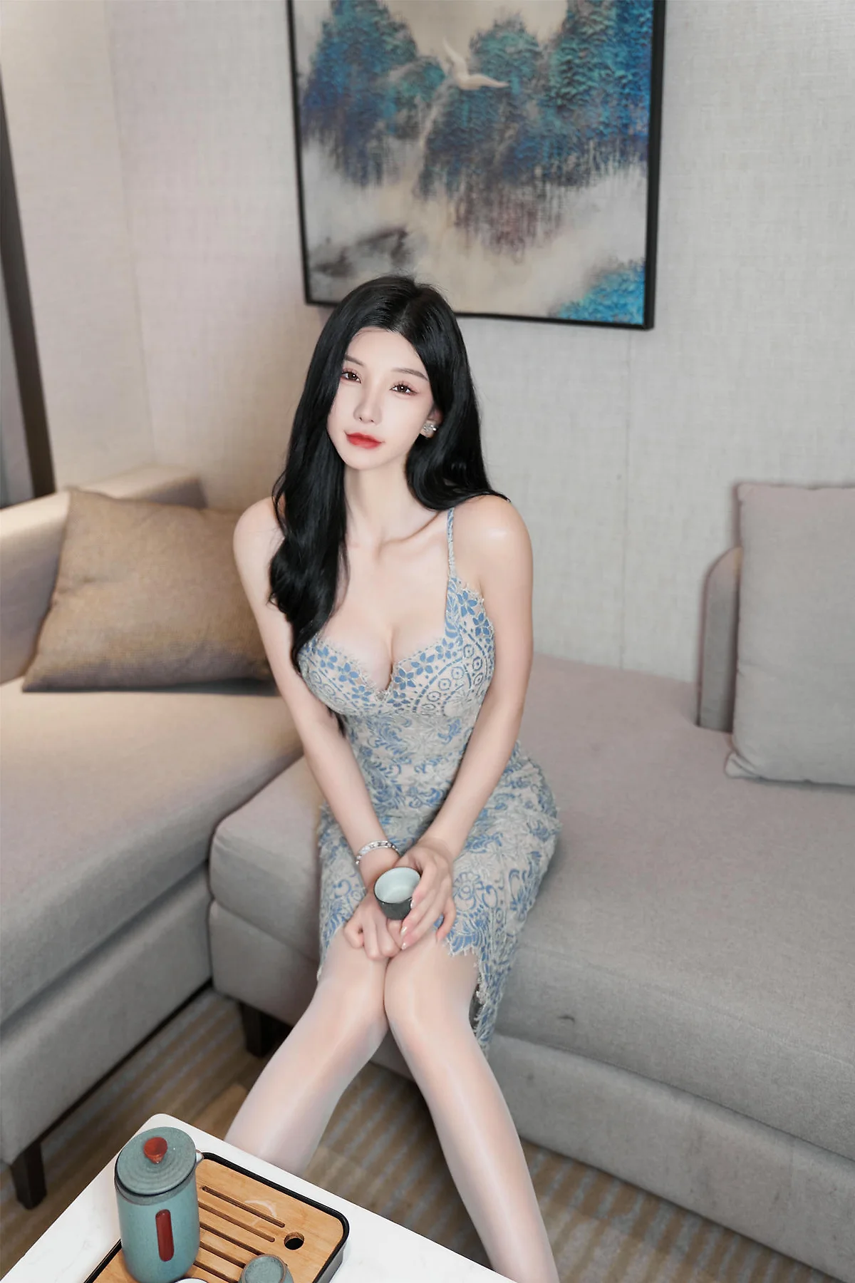 XiuRen 秀人 No.N349 周于希香肩肉丝美裙 - 4