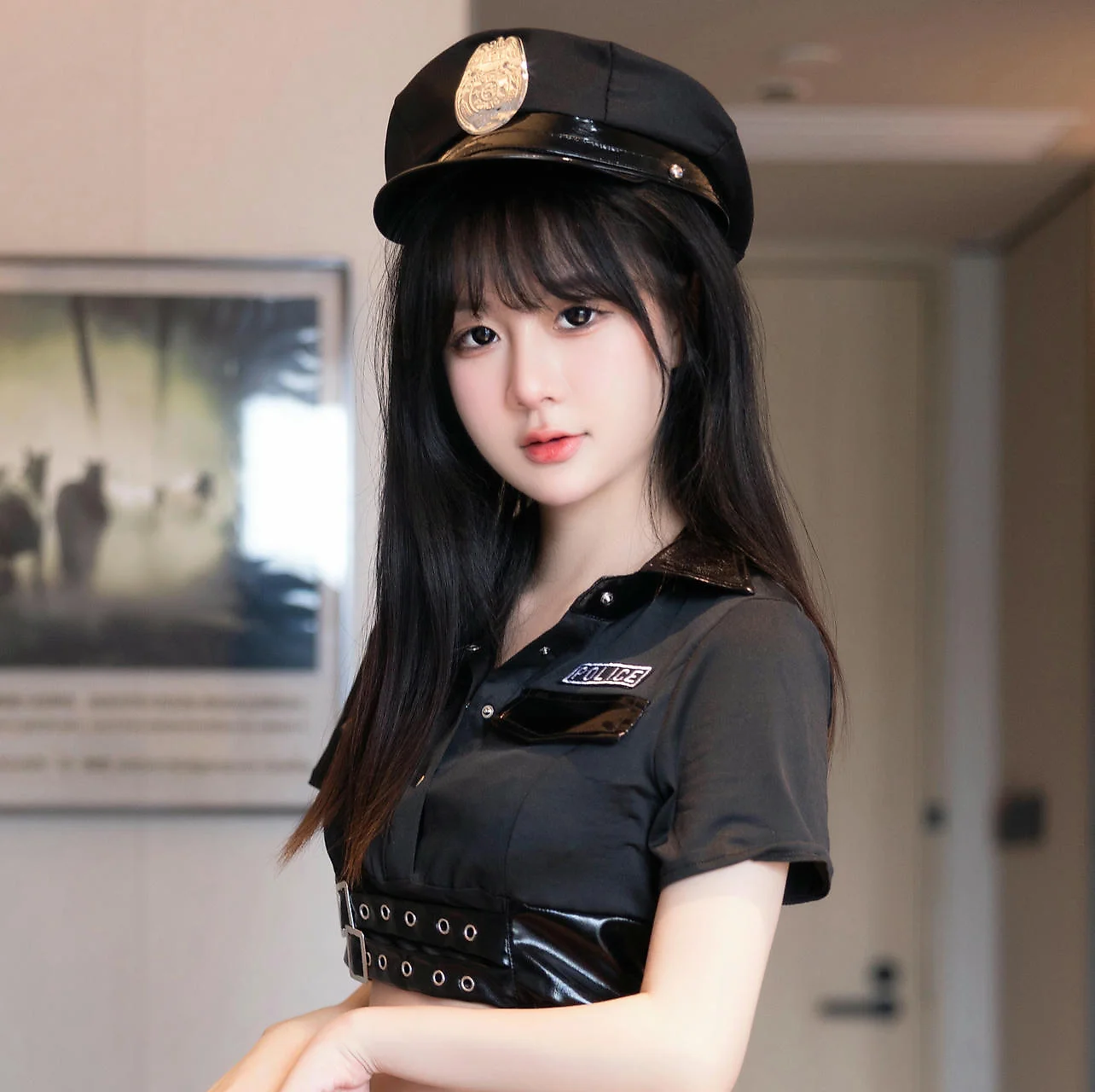 XiuRen 秀人 No.N350 谢小蒽制服性感女警 - 6