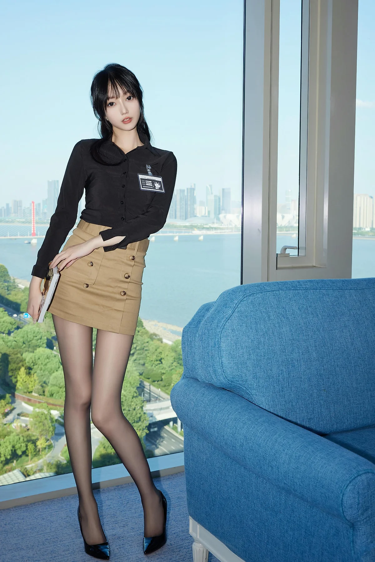 XiuRen 秀人 No.N367 玥儿玥黑丝红带玉体 - 7