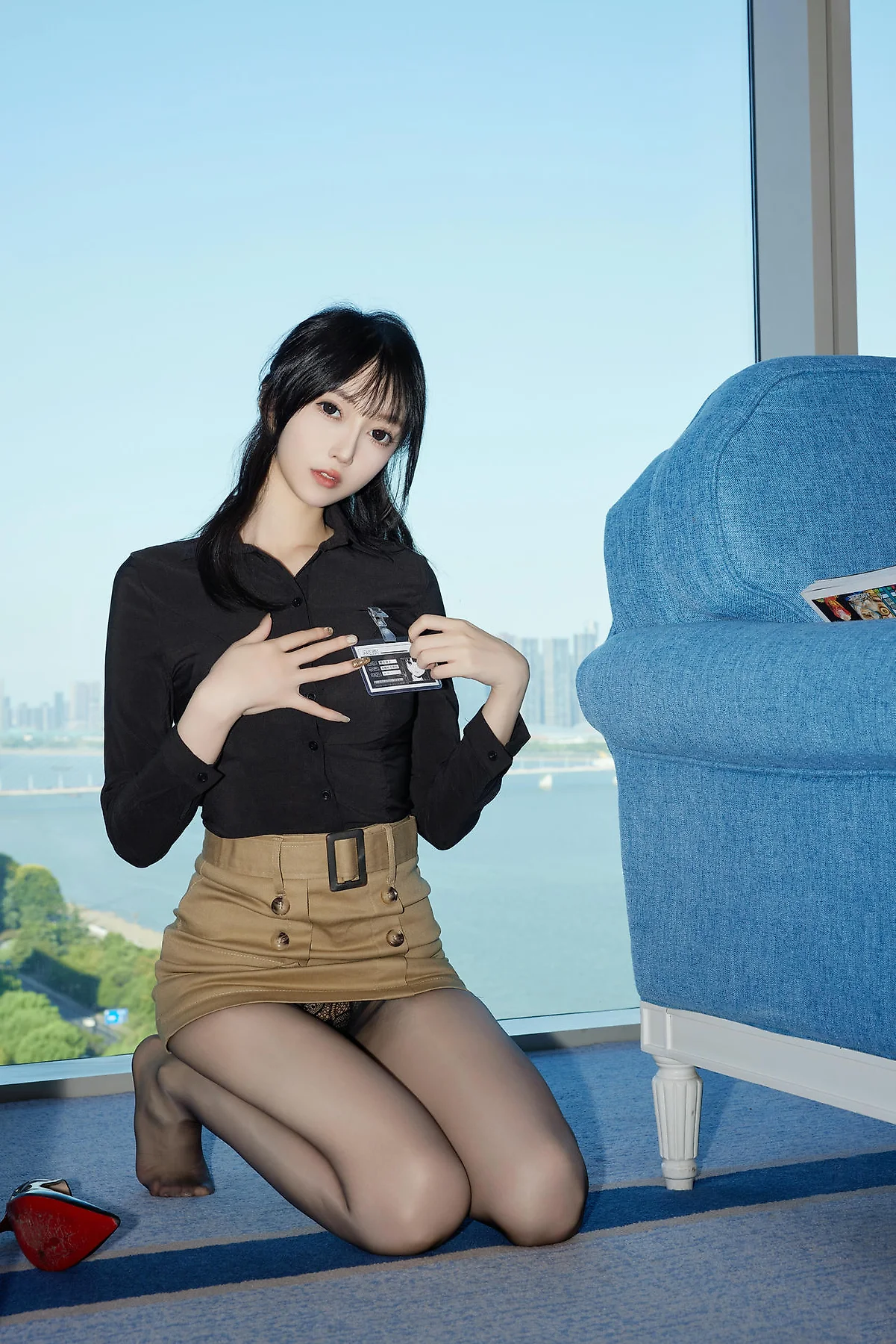XiuRen 秀人 No.N367 玥儿玥黑丝红带玉体 - 5