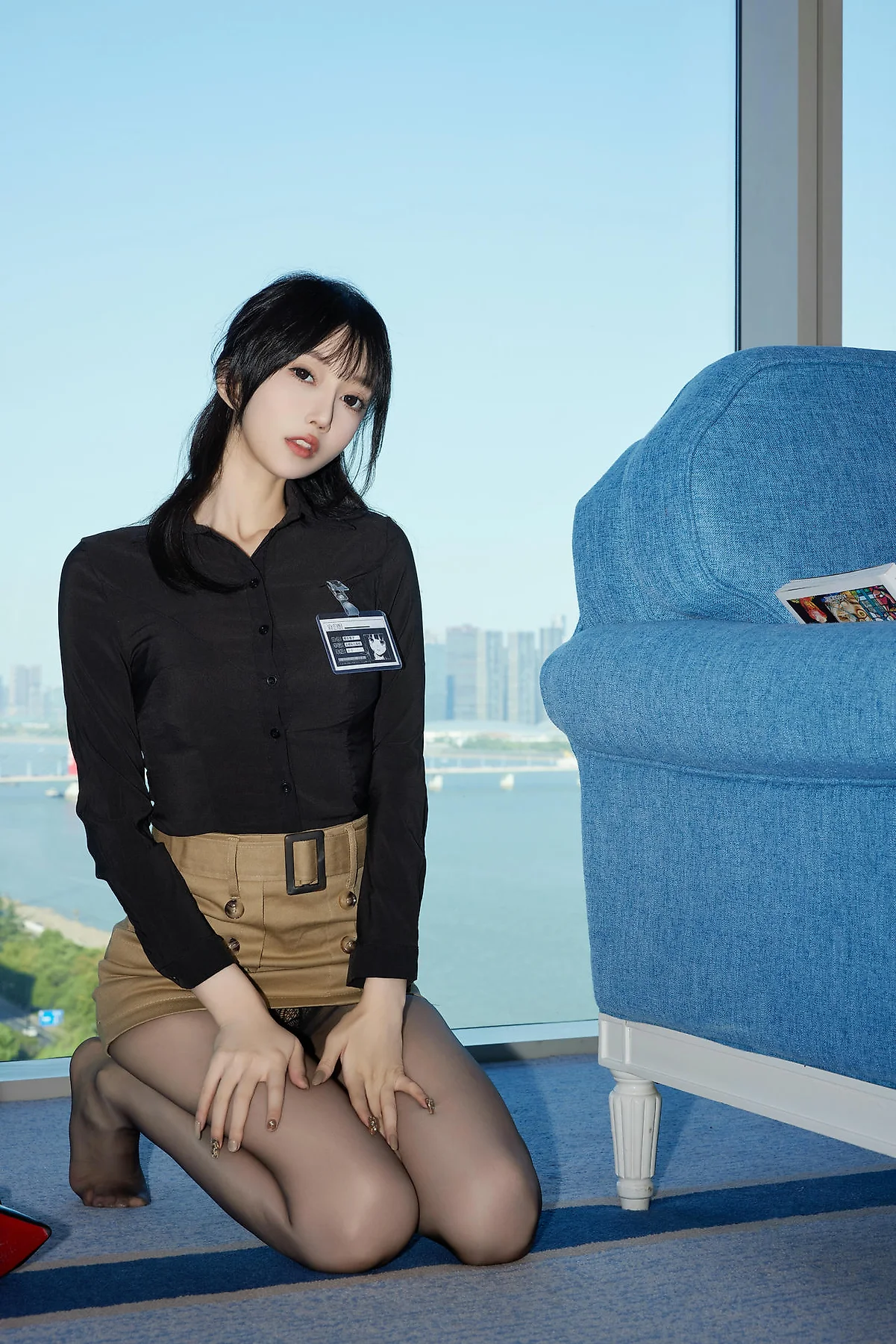 XiuRen 秀人 No.N367 玥儿玥黑丝红带玉体 - 6