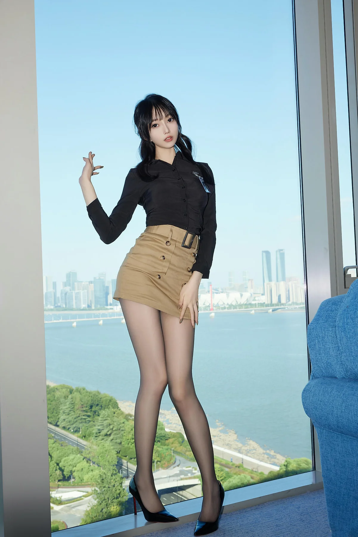 XiuRen 秀人 No.N367 玥儿玥黑丝红带玉体 - 4