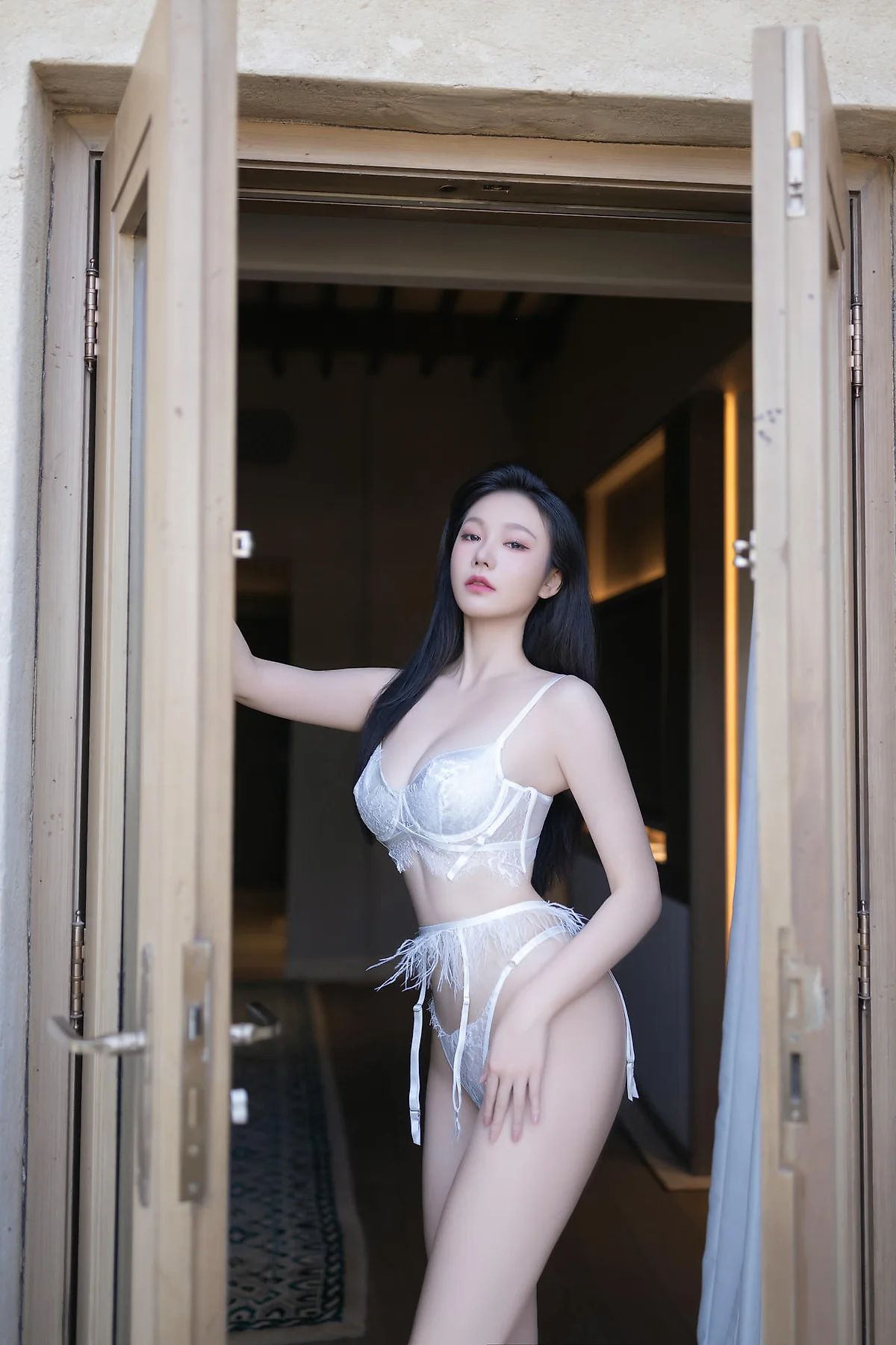 XiuRen 秀人 No.N374 安然anran户外白色内衣丝袜 - 9