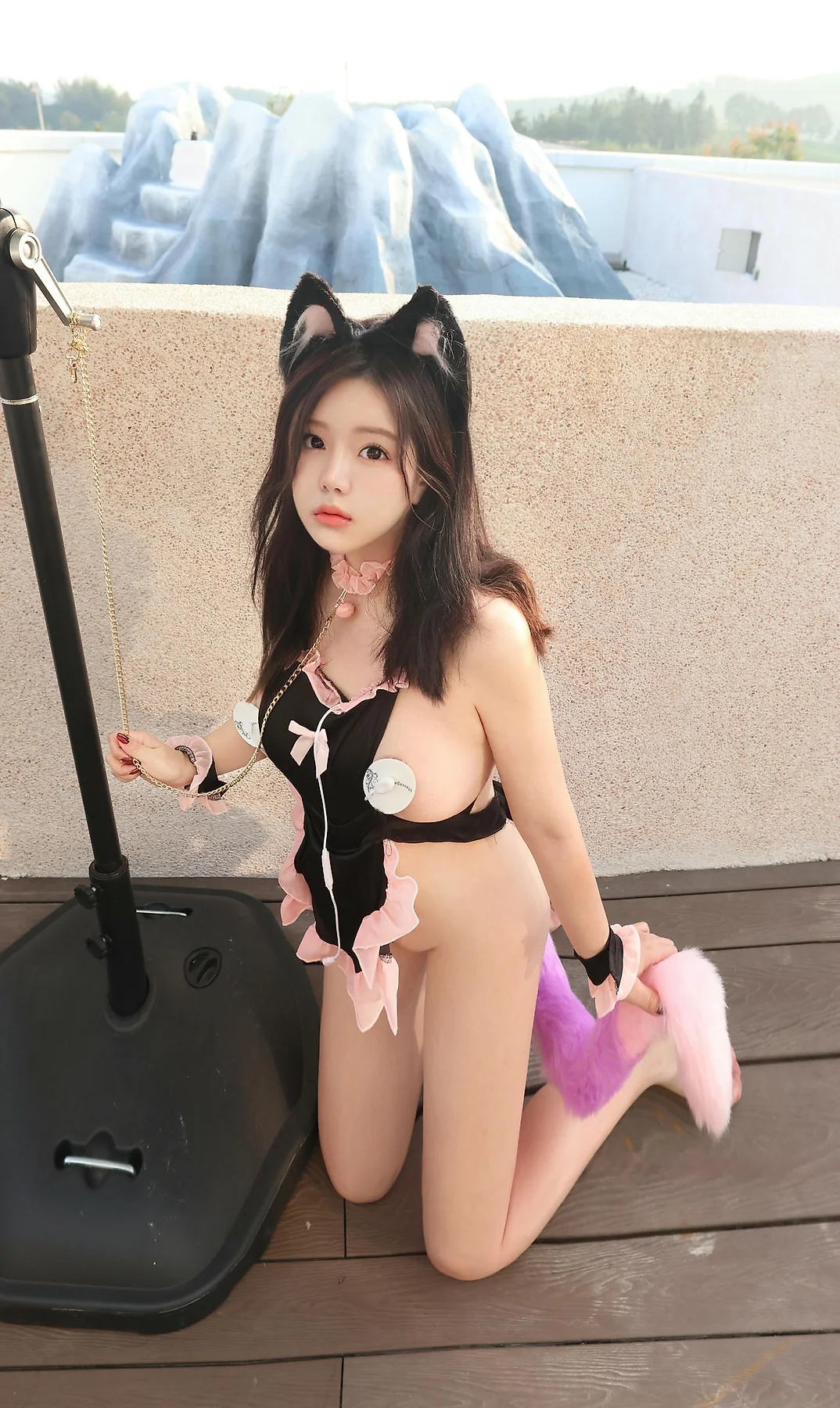 XiuRen 秀人 No.N375 小薯条nienie猫咪女仆乳贴女仆 - 10