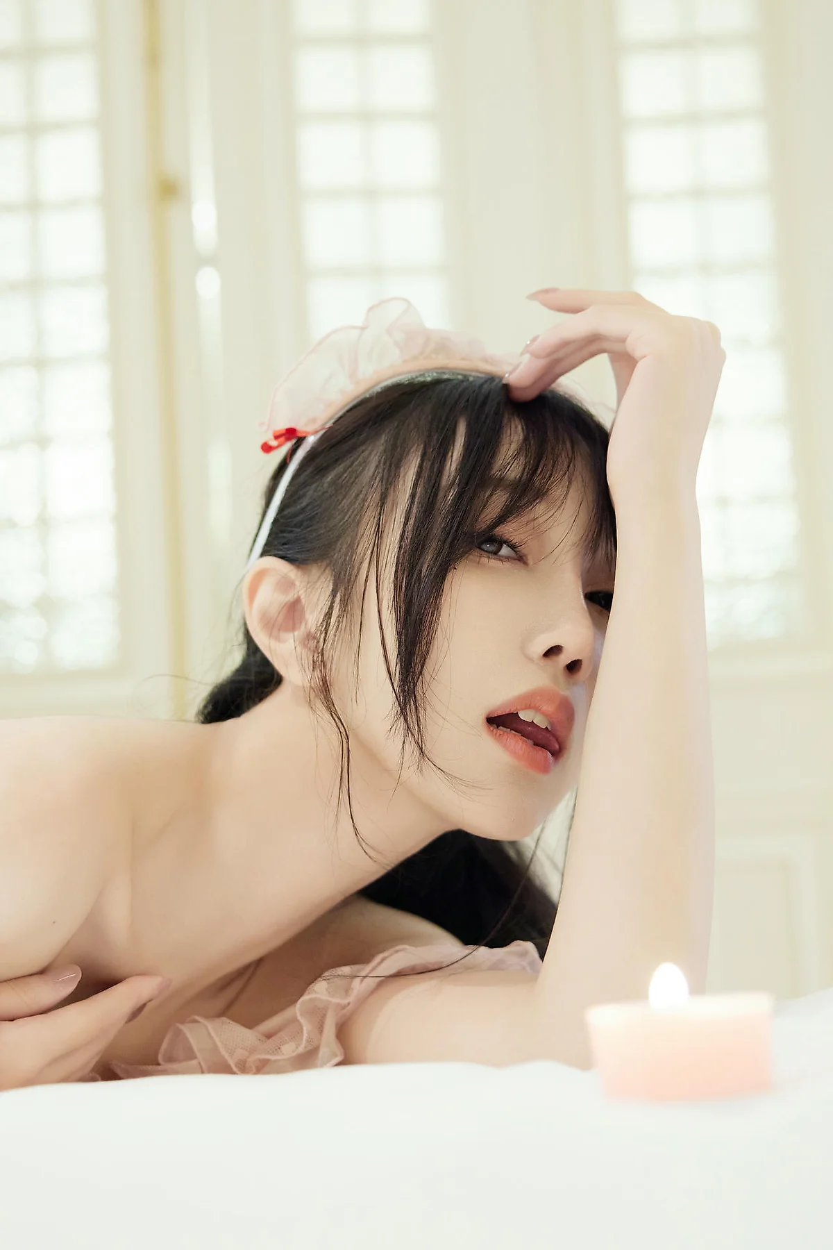 XiuRen 秀人 No.N376 玥儿玥制服透视粉色女仆 - 4