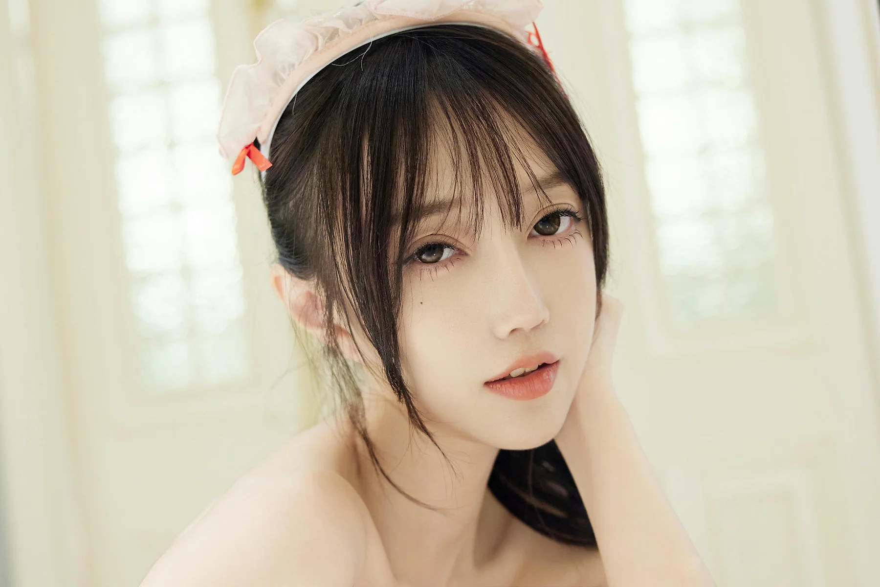 XiuRen 秀人 No.N376 玥儿玥制服透视粉色女仆 - 5