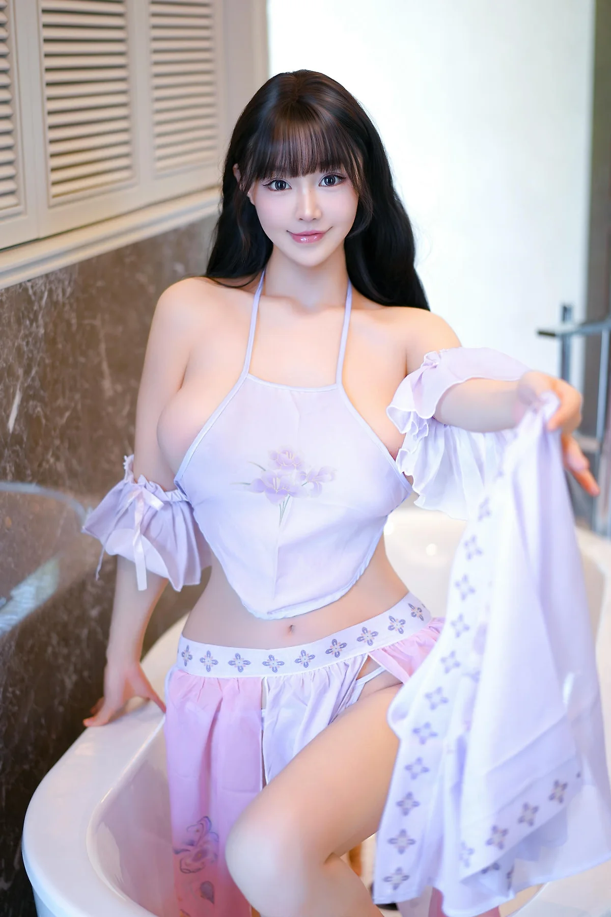 XiuRen 秀人 No.N389 朱可儿透视古风肚兜写真作品 - 4