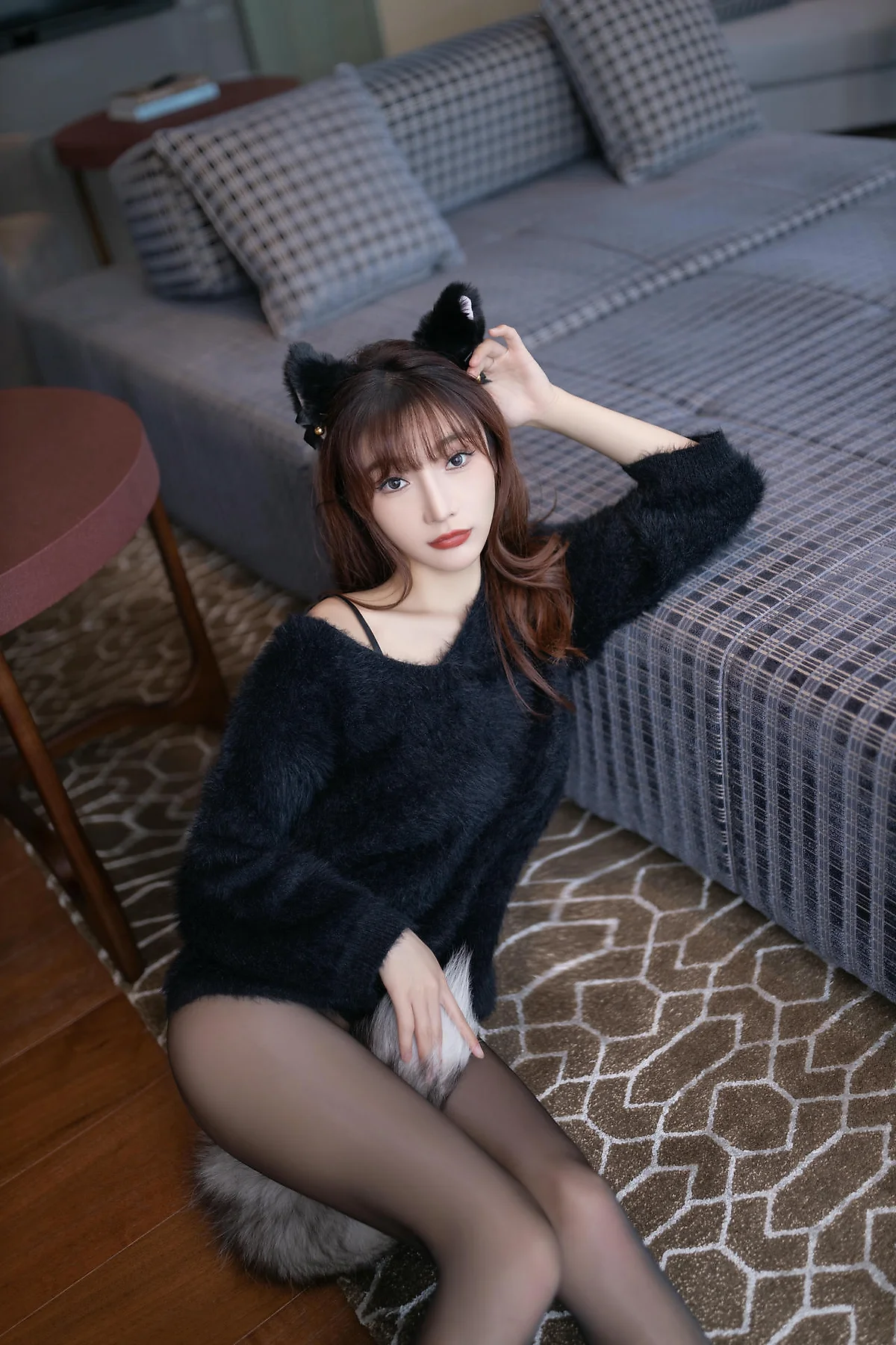XiuRen 秀人 No.N403 陆萱萱玉足长腿黑丝 - 7