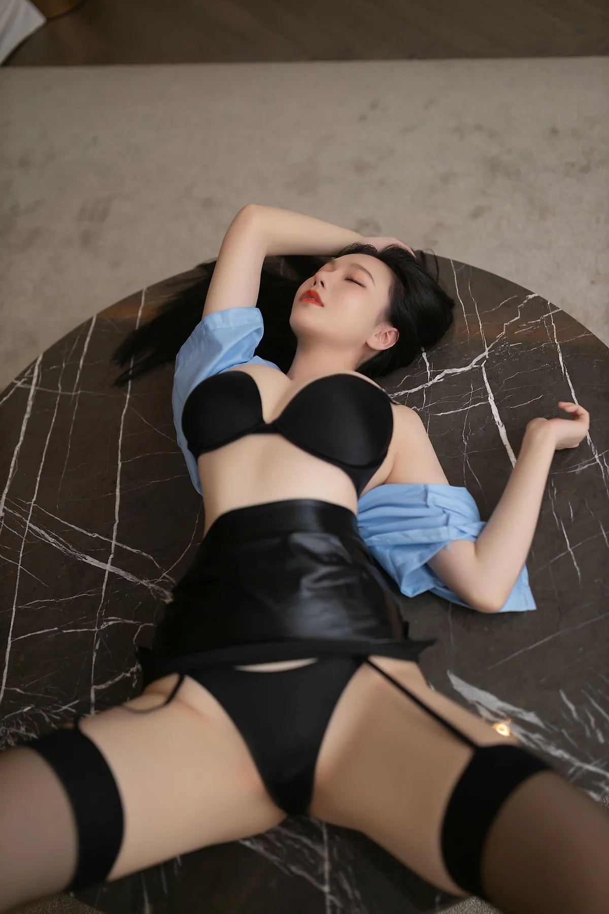 XiuRen 秀人 No.N412 安然anran安警官制服黑丝吊袜 - 1