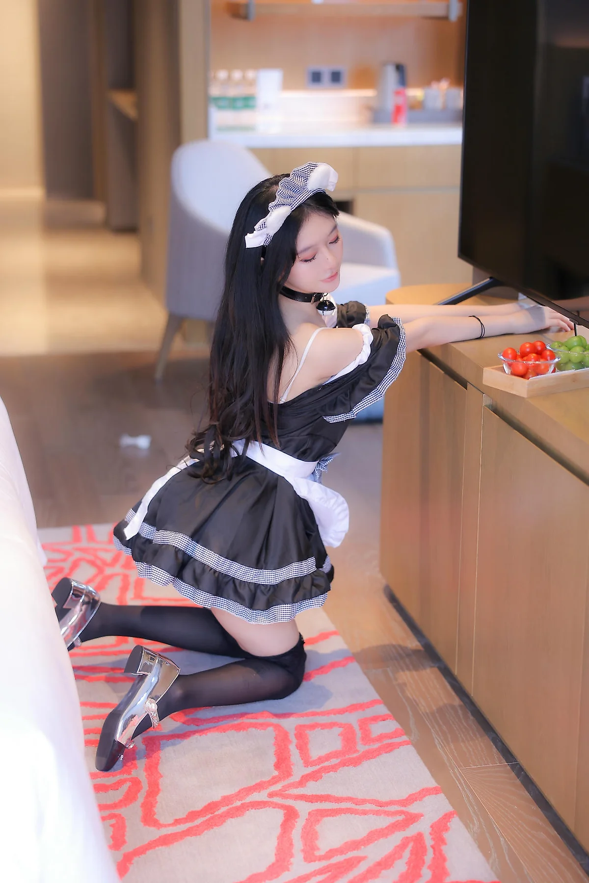 XiuRen 秀人 No.N416 谢小蒽翘臀女仆制服 - 4