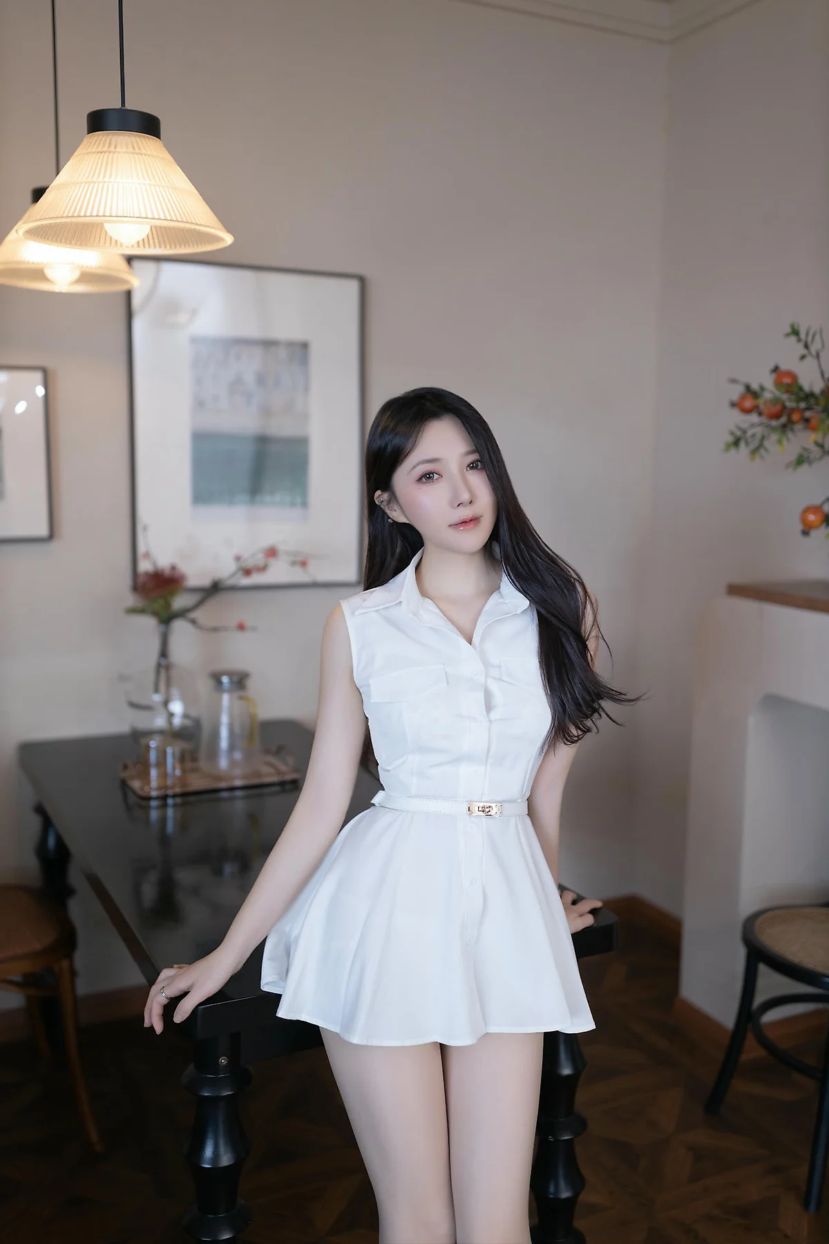 XiuRen 秀人 No.N420 鱼子酱Fish白色连衣裙女神写真 - 9
