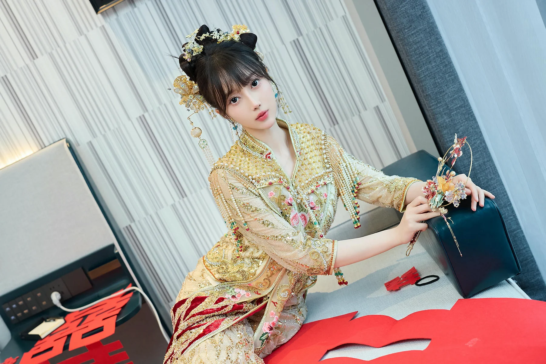 XiuRen 秀人 No.N447 玥儿玥性感秀禾服 - 6
