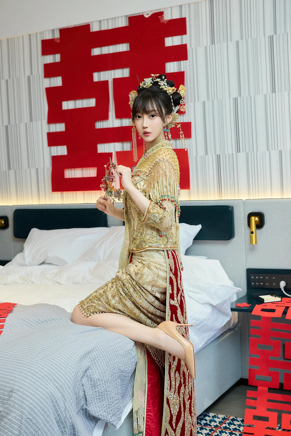 XiuRen 秀人 No.N447 玥儿玥性感秀禾服 - 7