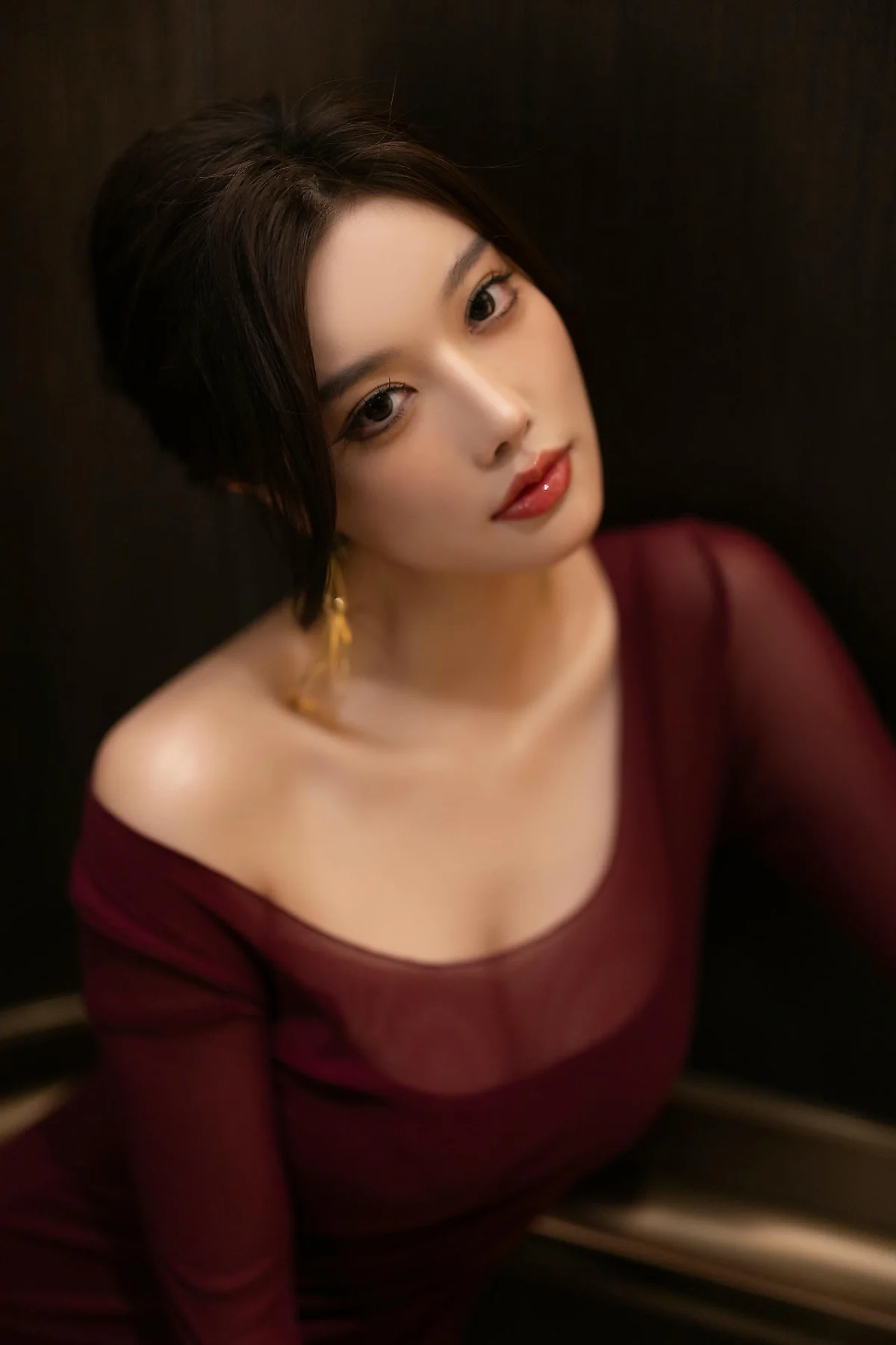 XiuRen 秀人 No.N451 杨晨晨香肩连衣短裙 - 2