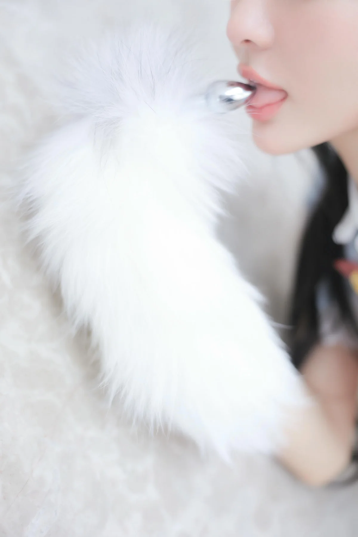 XiuRen 秀人 No.N454 谢小蒽白丝超短裙cos - 5