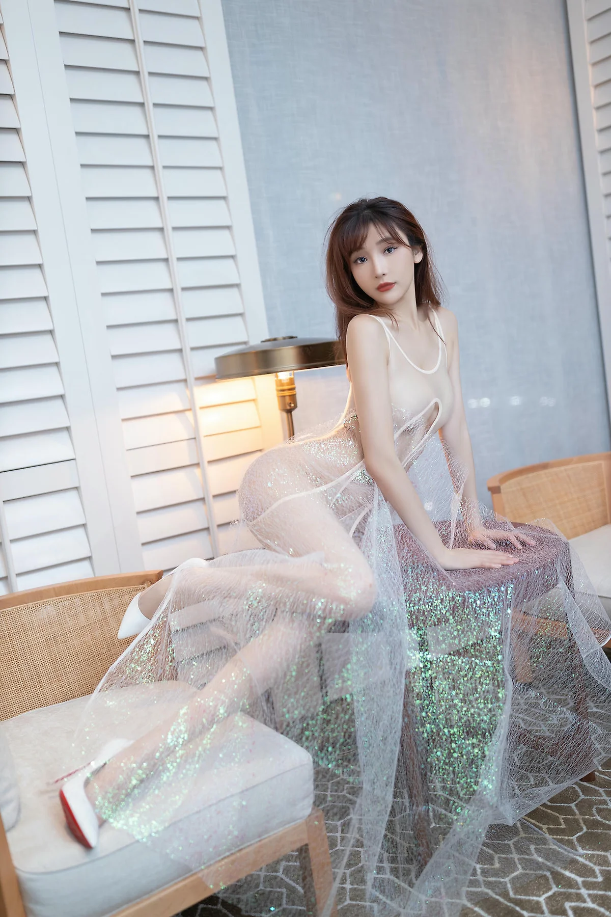 XiuRen 秀人 No.N458 陆萱萱薄纱透视情趣写真 - 4