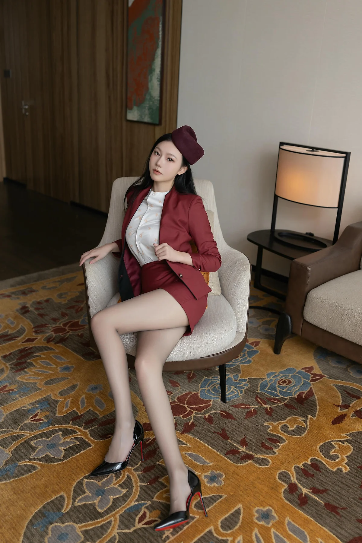 XiuRen 秀人 No.N459 安然anran空姐制服丝袜美腿 - 7