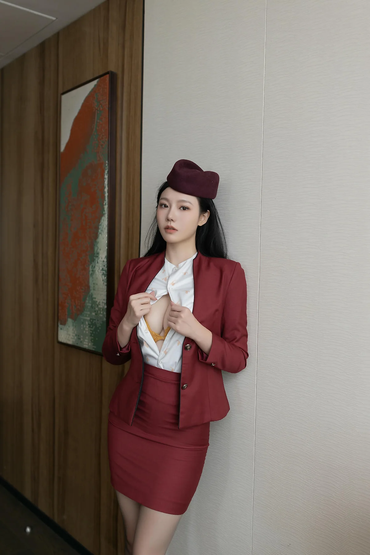 XiuRen 秀人 No.N459 安然anran空姐制服丝袜美腿 - 9