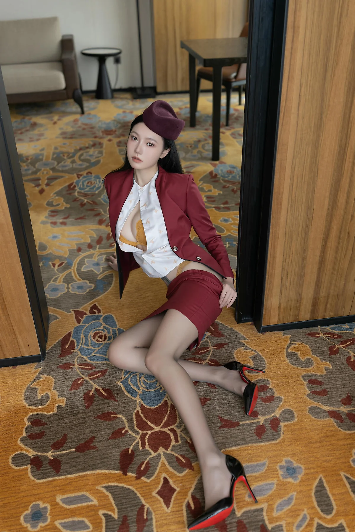 XiuRen 秀人 No.N459 安然anran空姐制服丝袜美腿 - 4