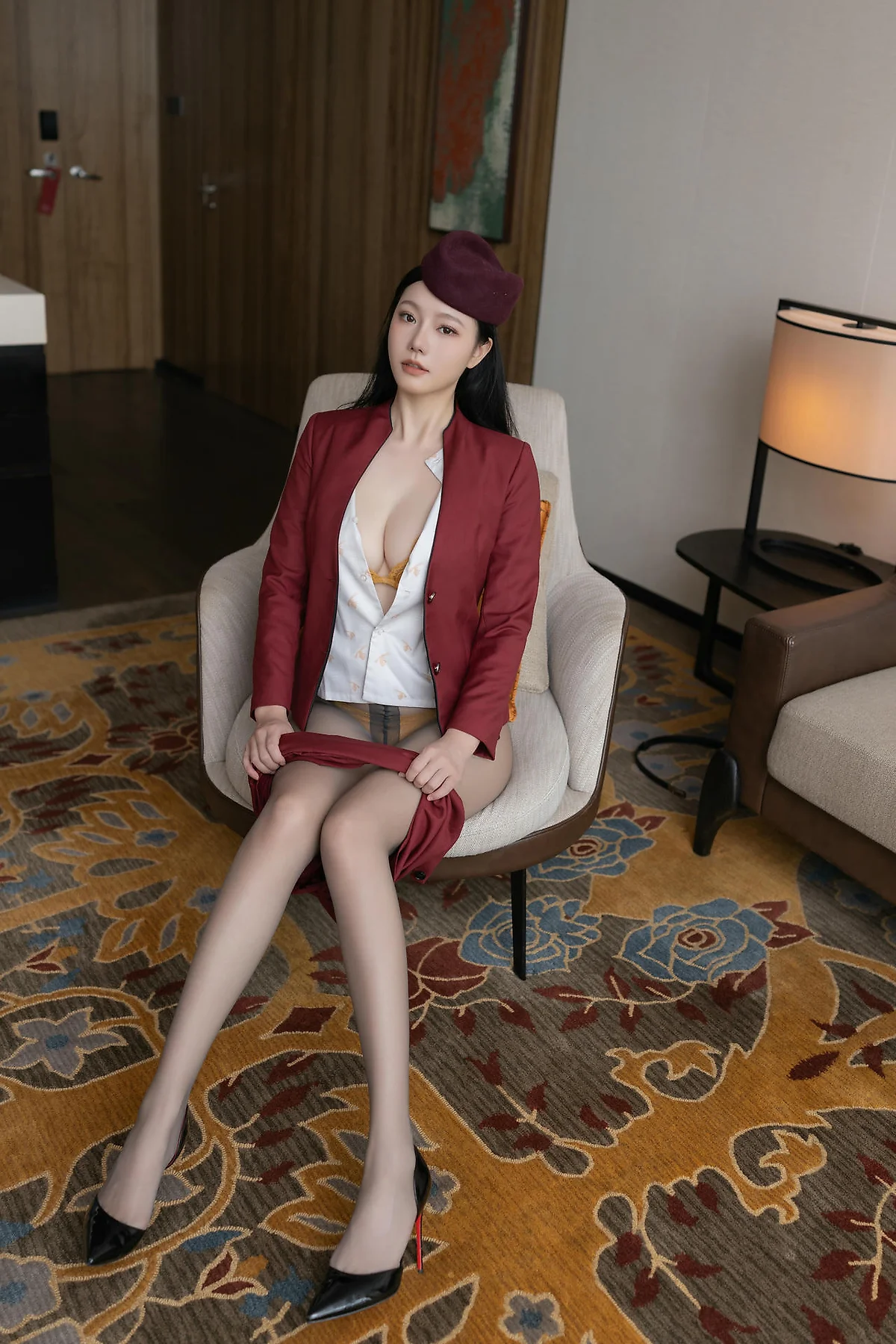 XiuRen 秀人 No.N459 安然anran空姐制服丝袜美腿 - 10
