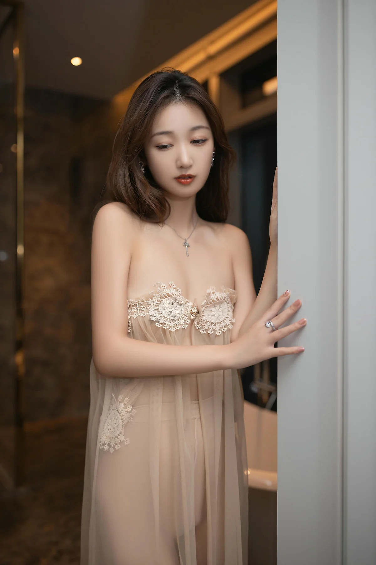 XiuRen 秀人 No.N475 唐安琪薄纱睡裙 - 1