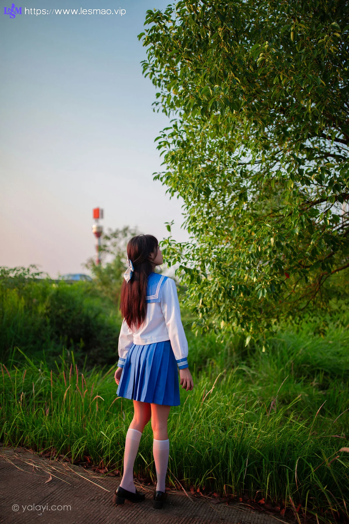 YALAYI 雅拉伊 Vol.723    丽雅 秋意浓 制服少女 - 8