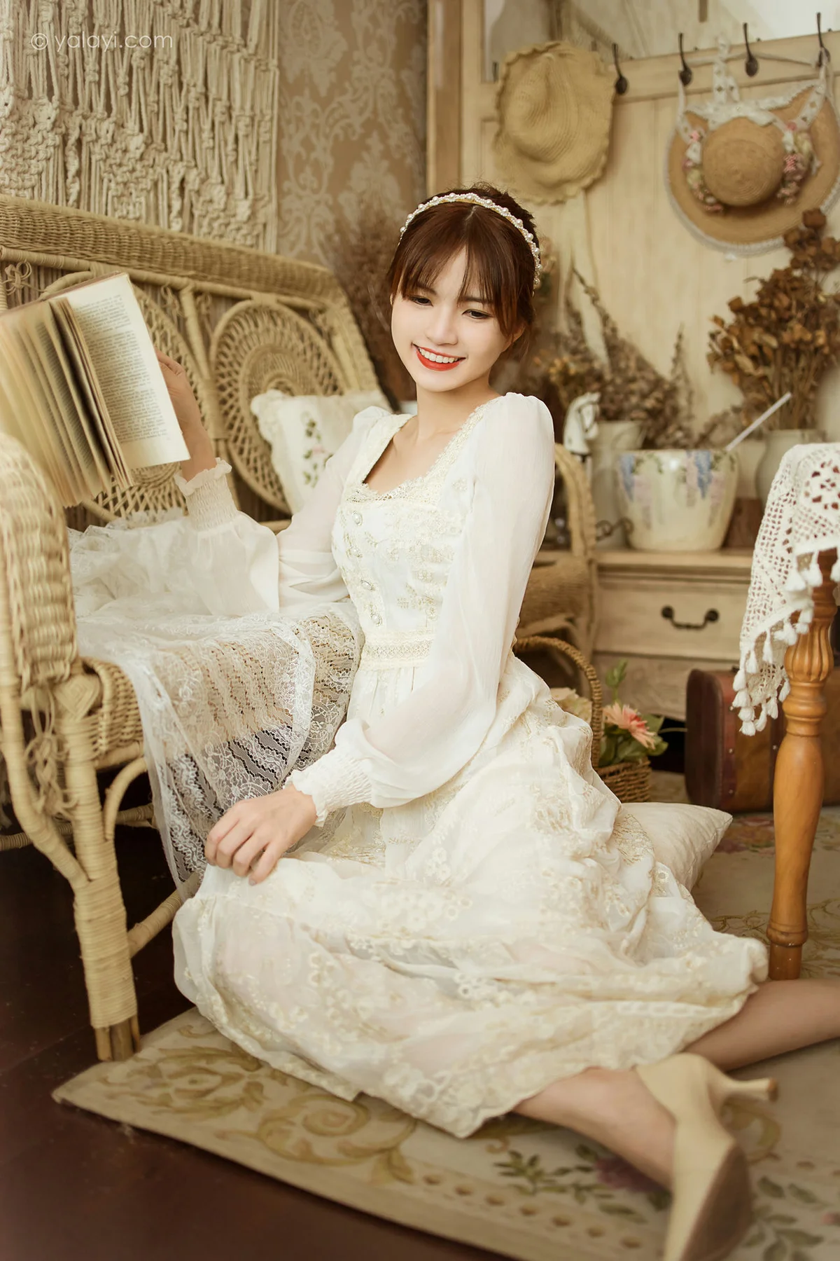 YALAYI 雅拉伊 Vol.843  茹莎 花白裙 - 9