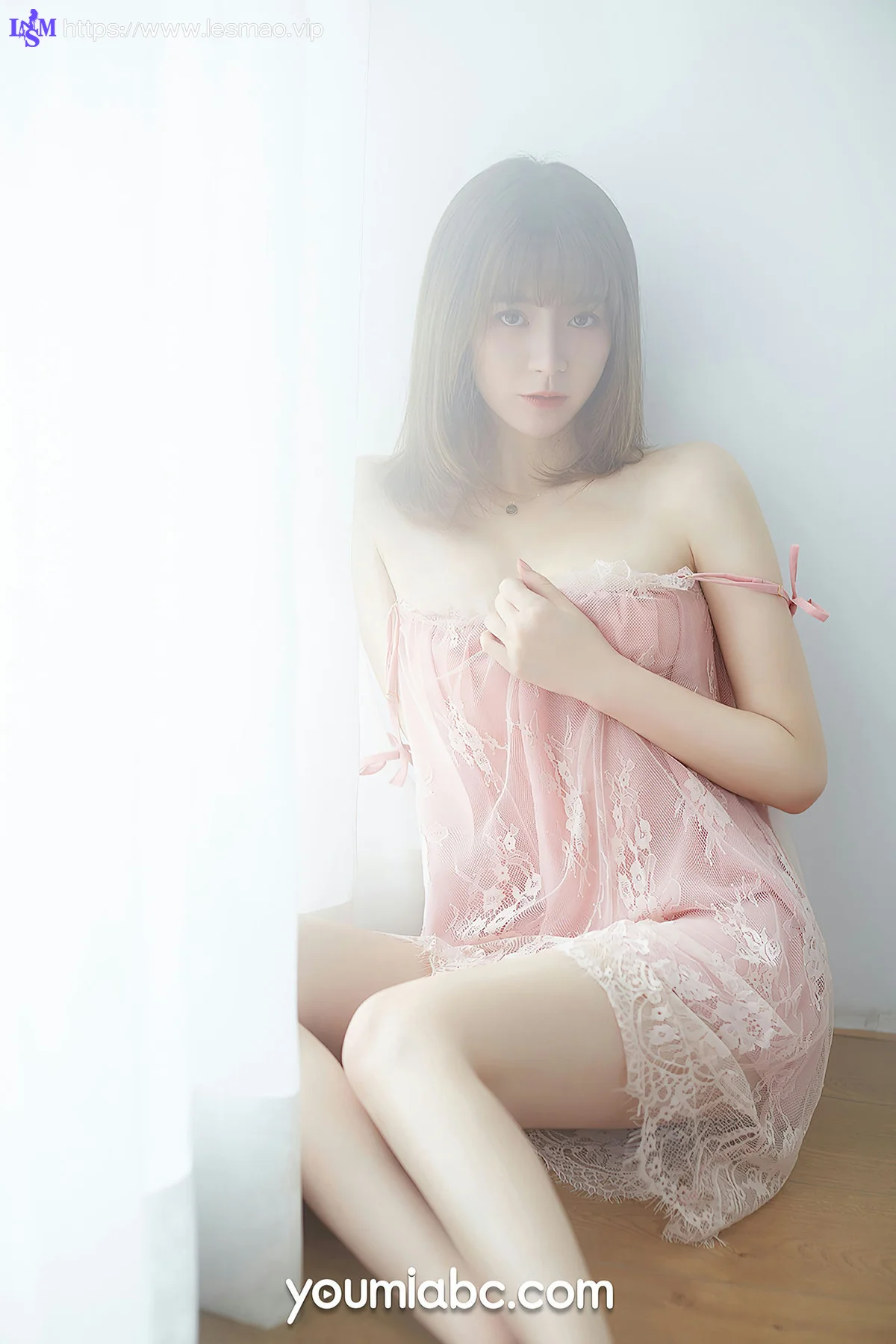 YOUMEI 尤美  x婷婷 粉色睡裙 - 2