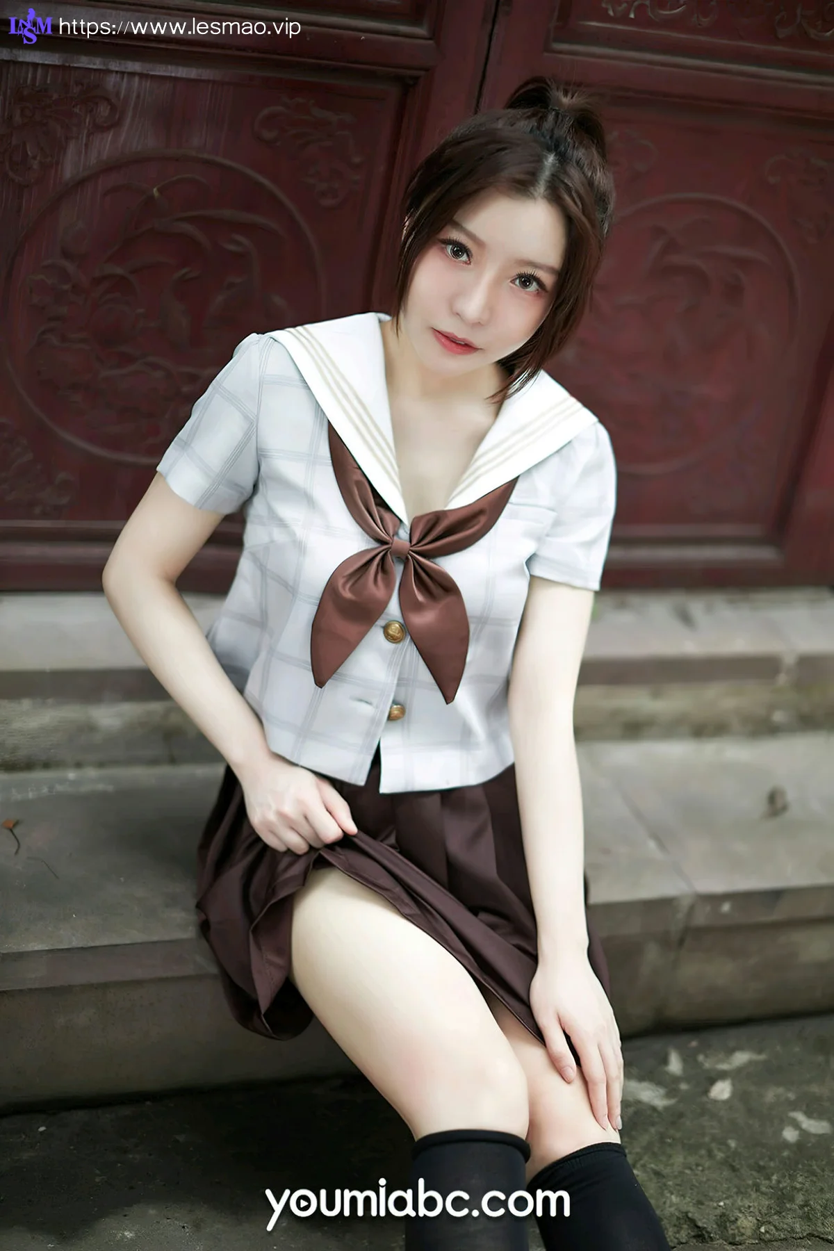YOUMEI 尤美  2022-08-09-1 白亦 jk少女 - 1