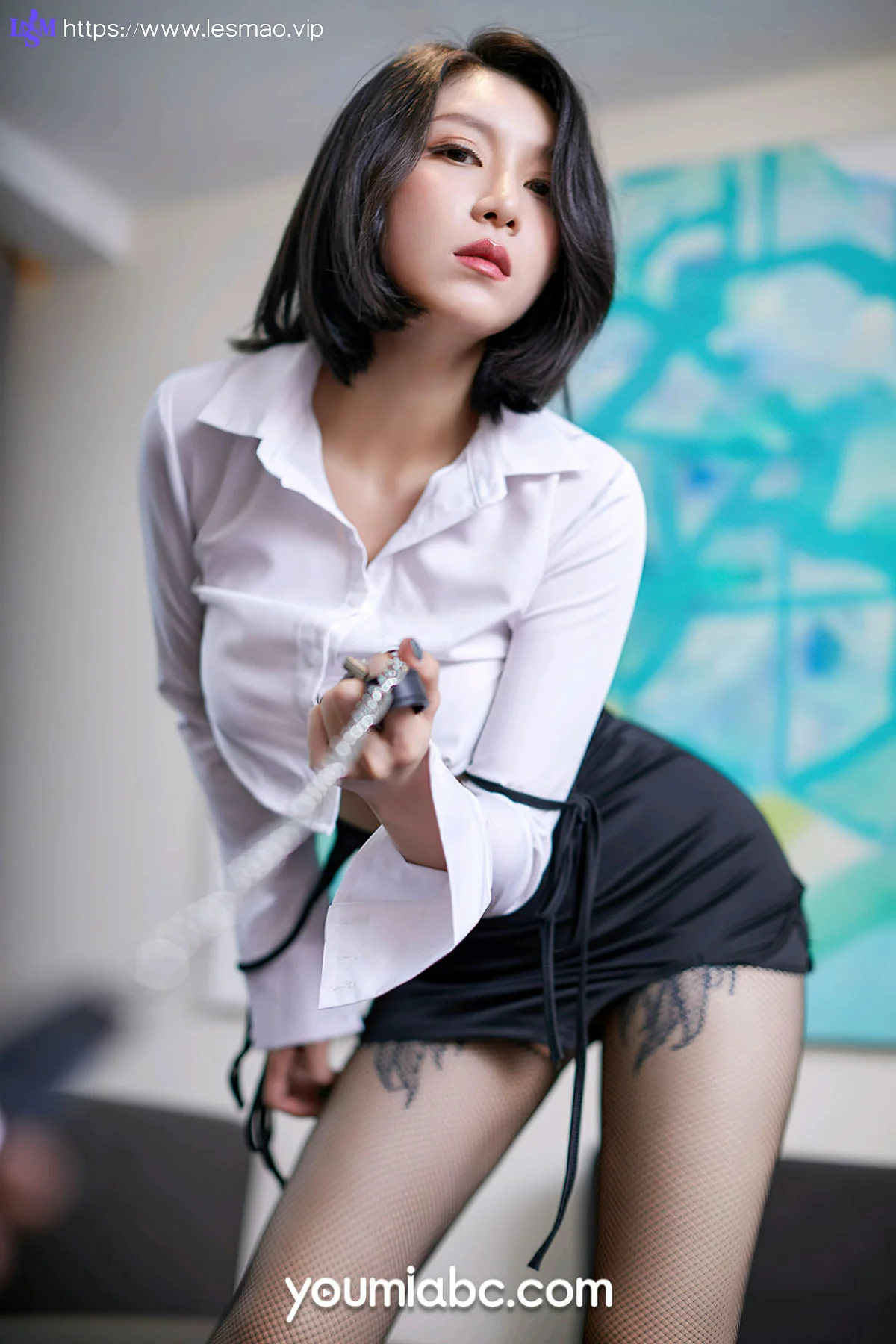 YOUMEI 尤美  2022-09-27-1 安妮斯朵拉 网袜ol制服 - 9