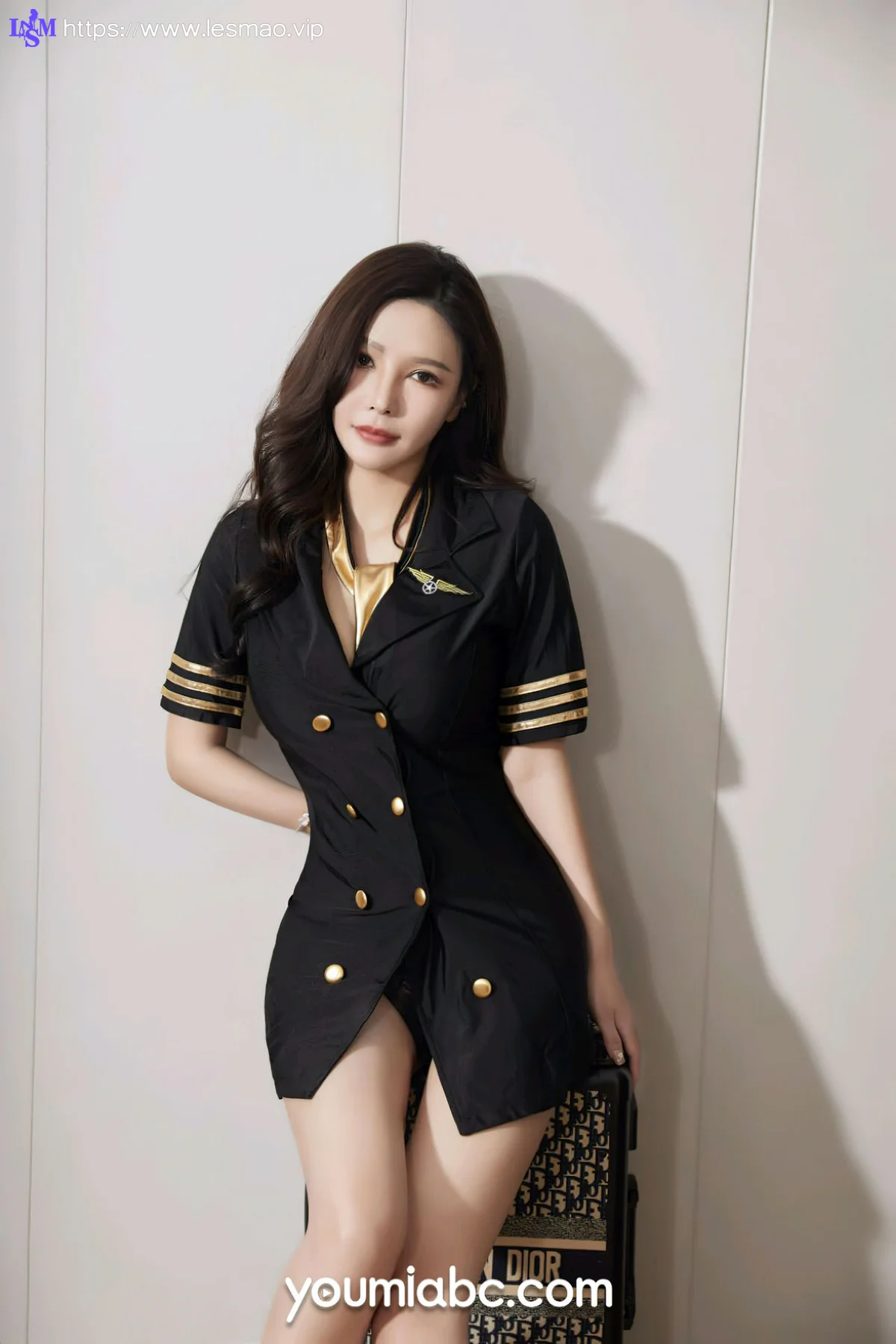 YOUMEI 尤美  2022-10-08-1 李多多 蕾丝警花制服 - 5