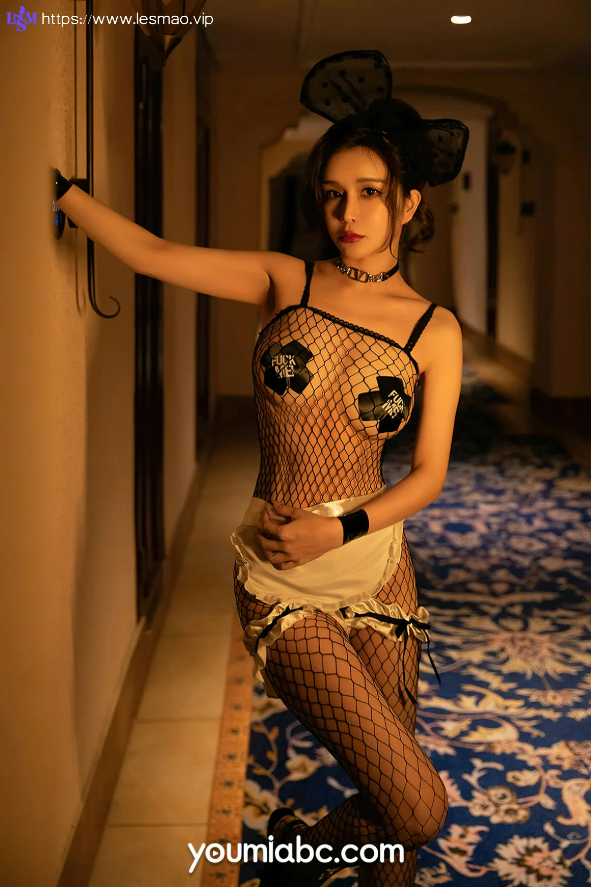 YOUMEI 尤美  2022-12-29 张雨萌 诱惑连体网袜 - 2