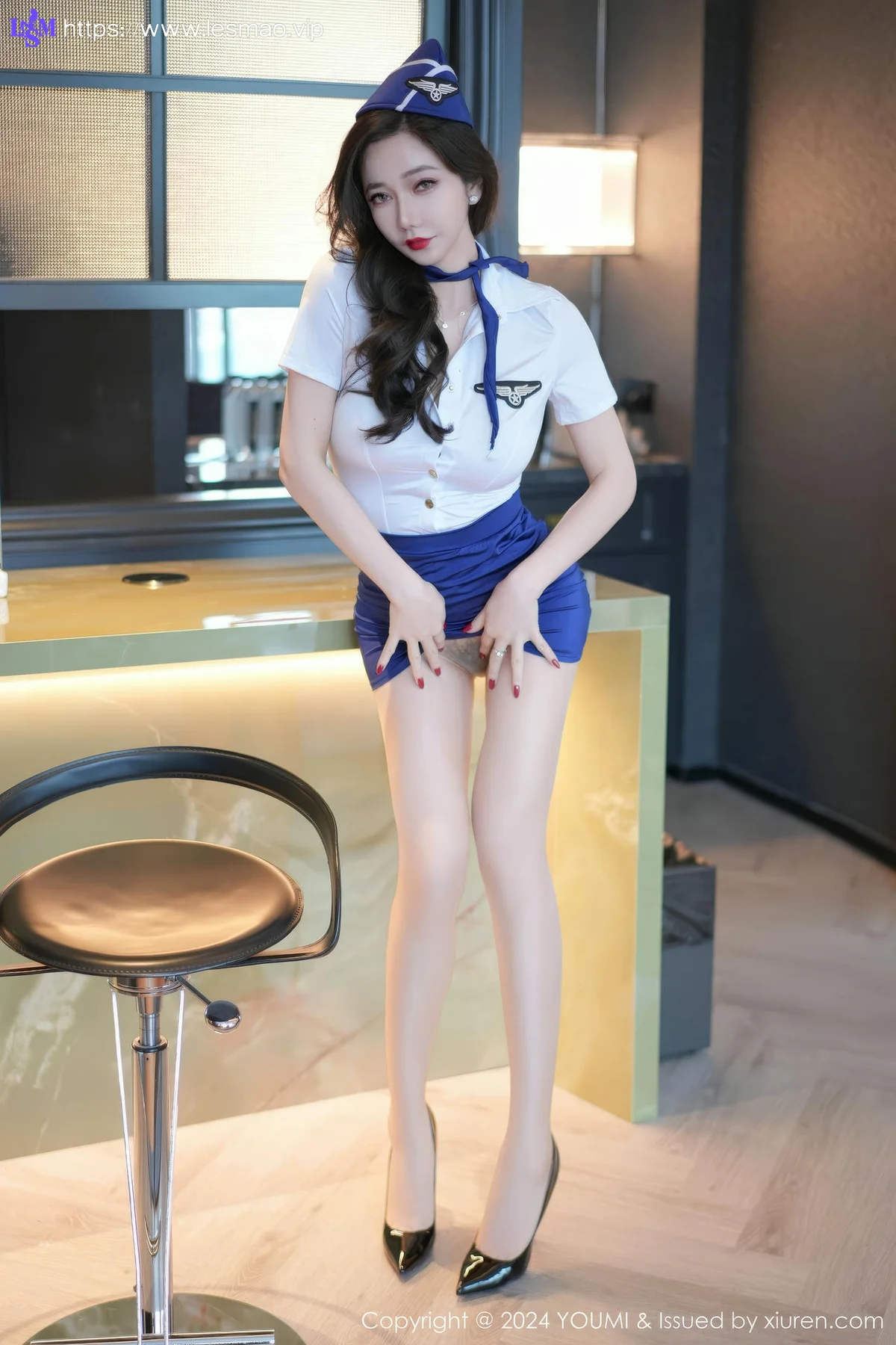 YOUMI 尤蜜荟 Vol.1115 心妍小公主 空姐制服诱惑 - 8