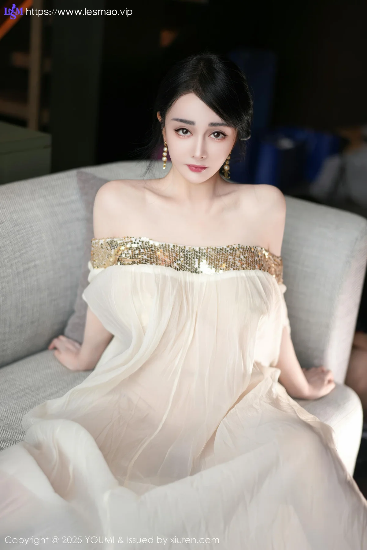 YOUMI 尤蜜荟 Vol.1132 允爾 金色吊坠式服饰 - 7