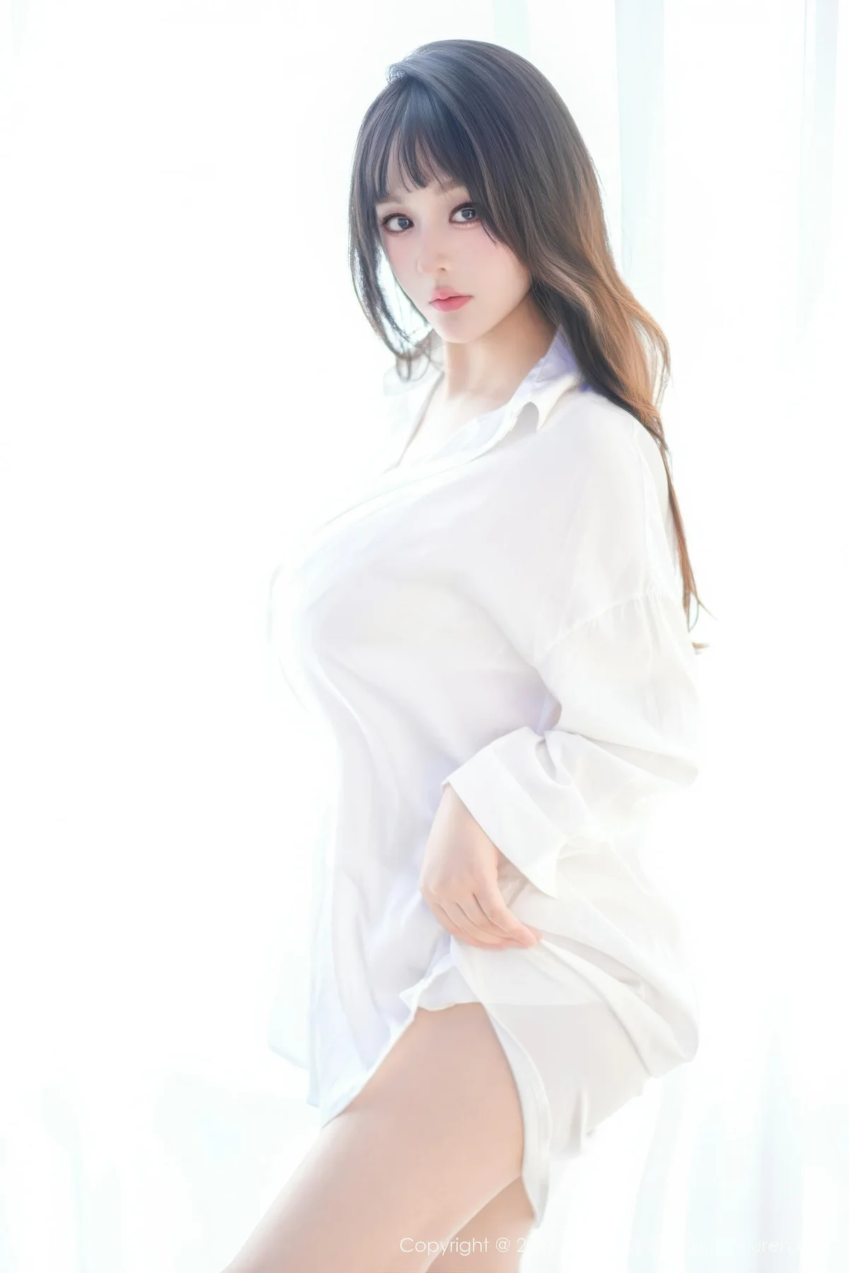 YOUMI 尤蜜荟 Vol.1199 沈南汐RuRu 白色衬衫情趣内衣 - 4