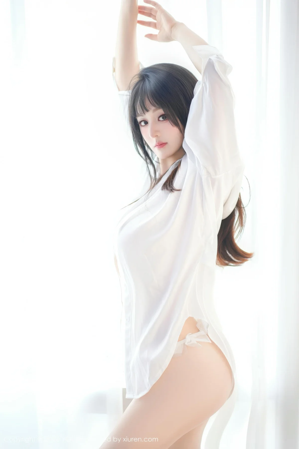 YOUMI 尤蜜荟 Vol.1199 沈南汐RuRu 白色衬衫情趣内衣 - 4