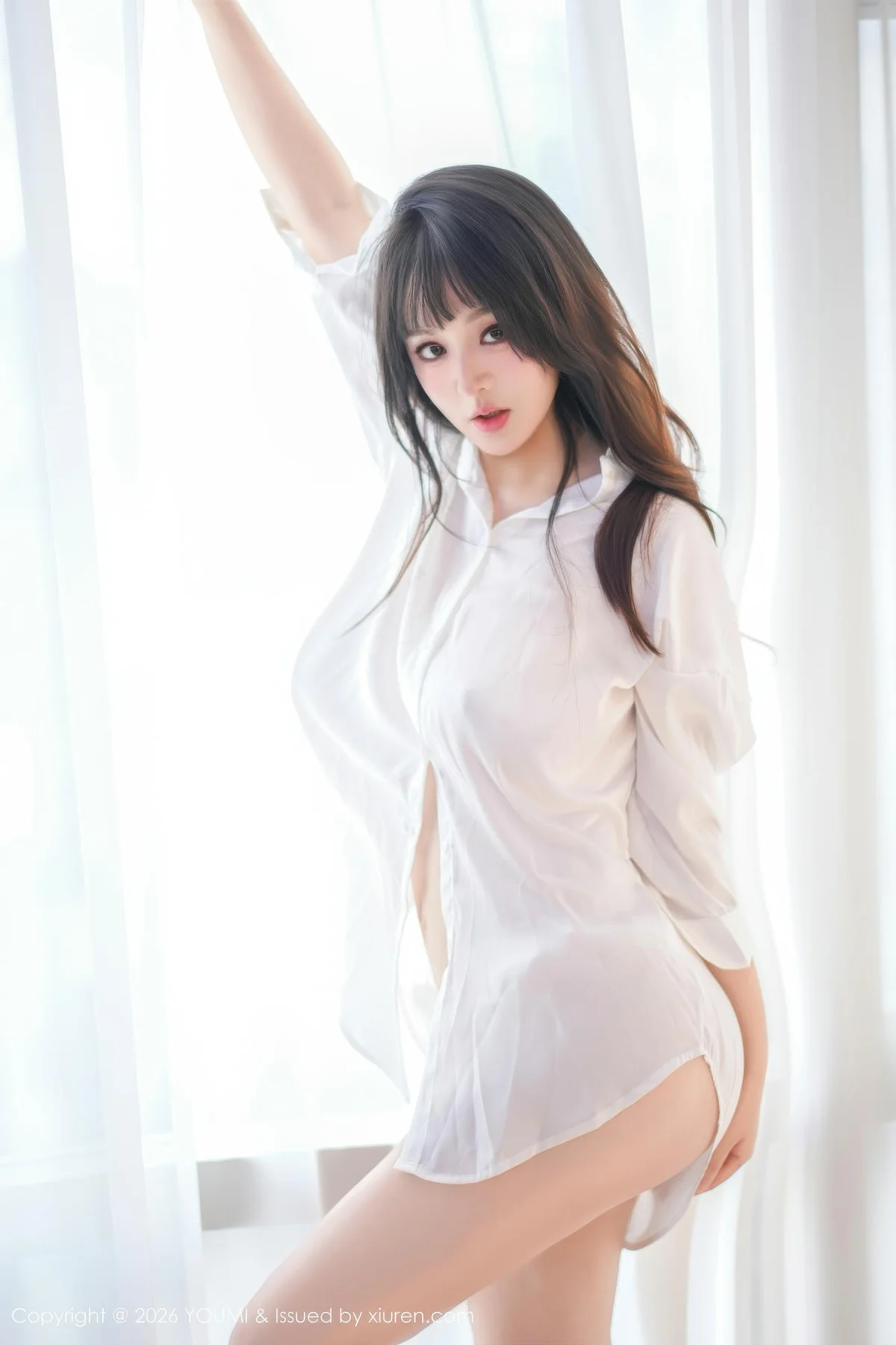 YOUMI 尤蜜荟 Vol.1199 沈南汐RuRu 白色衬衫情趣内衣 - 5
