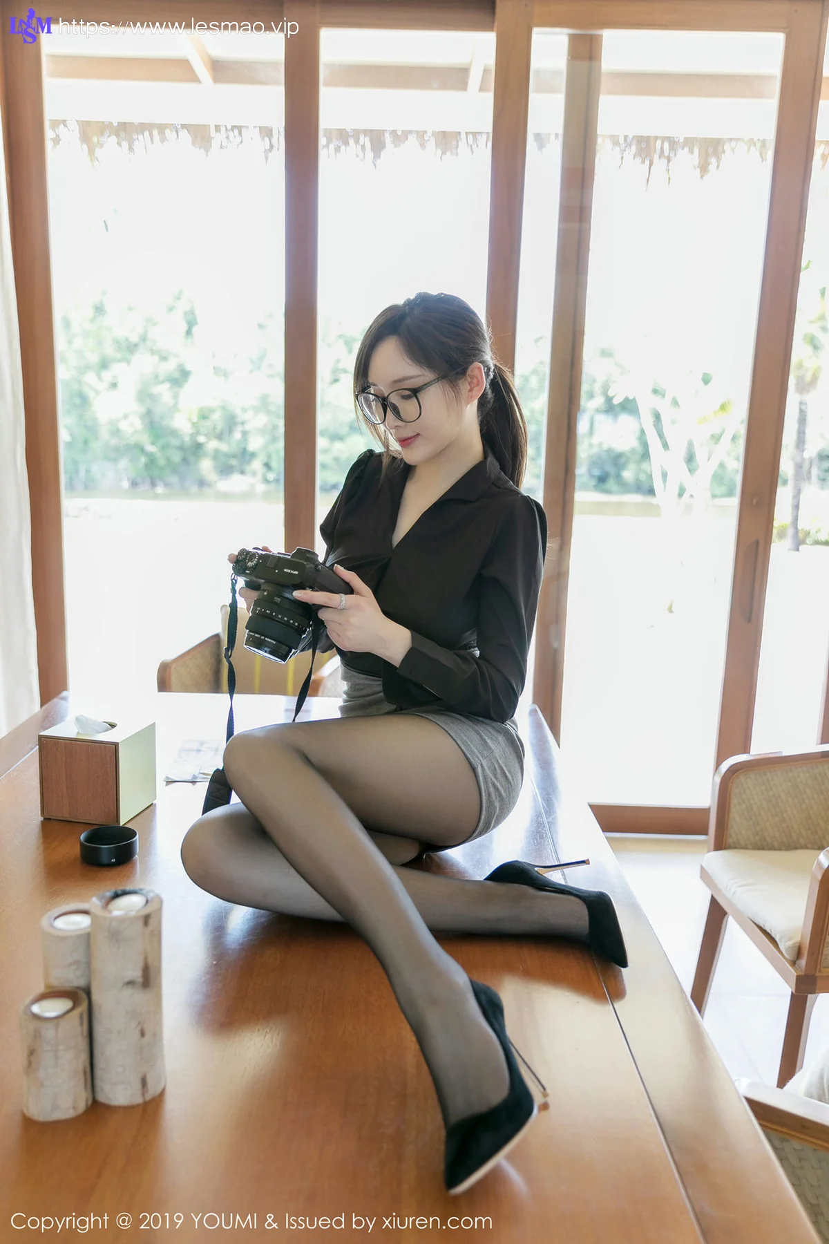 YOUMI 尤蜜荟 Vol.290 奶瓶土肥圆 OL蕾丝丝袜 - 6