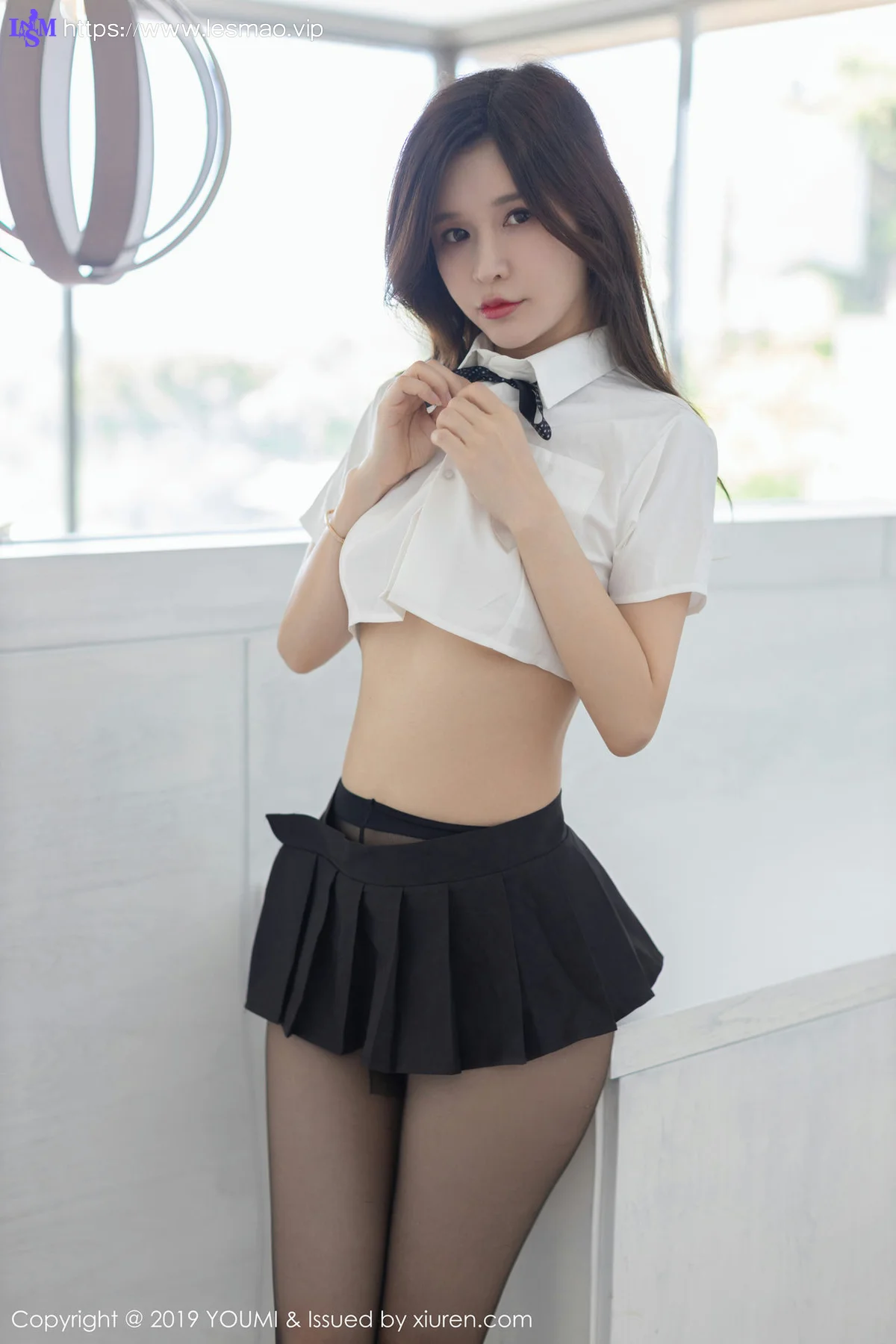 YOUMI 尤蜜荟 Vol.391 黑丝制服 张雨萌 泰国旅拍写真 - 9