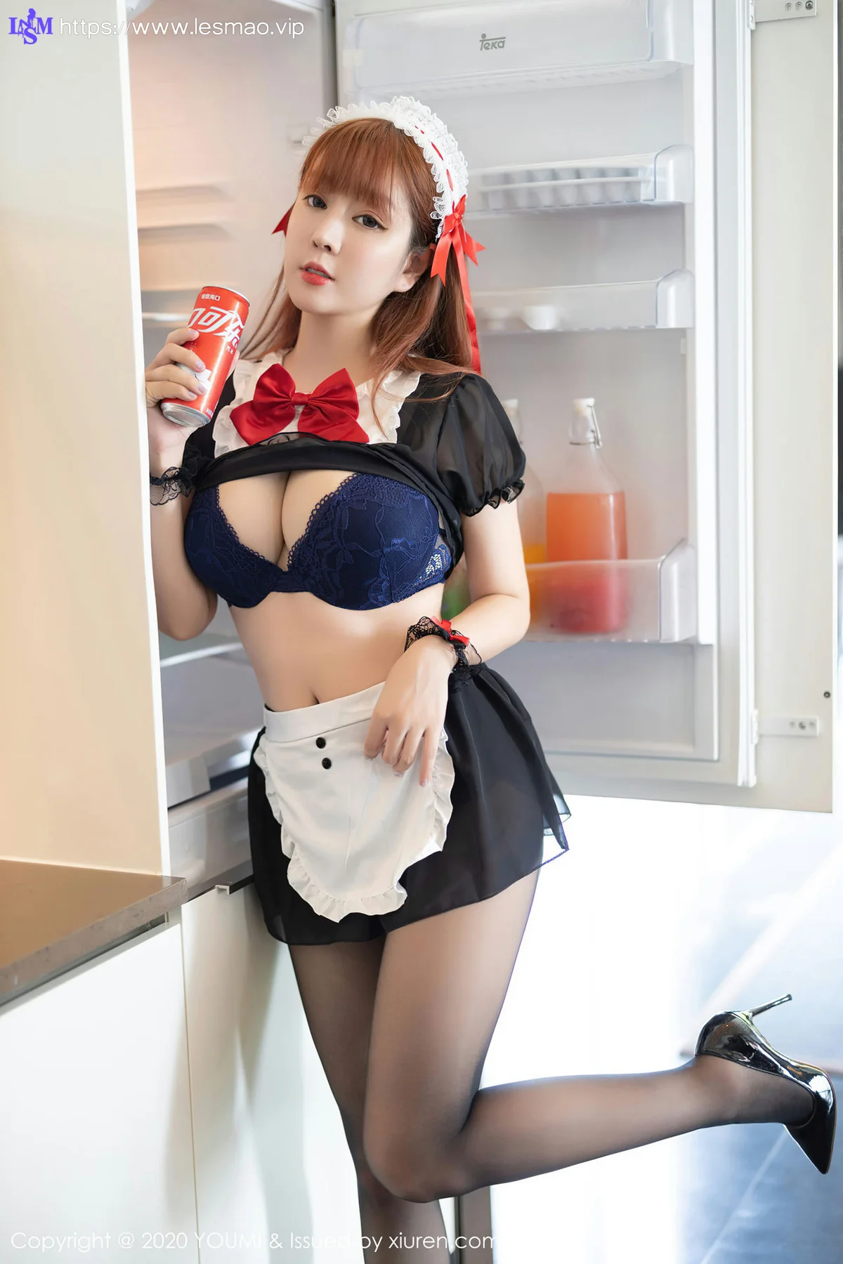 YOUMI 尤蜜荟 Vol.581 黑色女仆性感 王雨纯 - 4