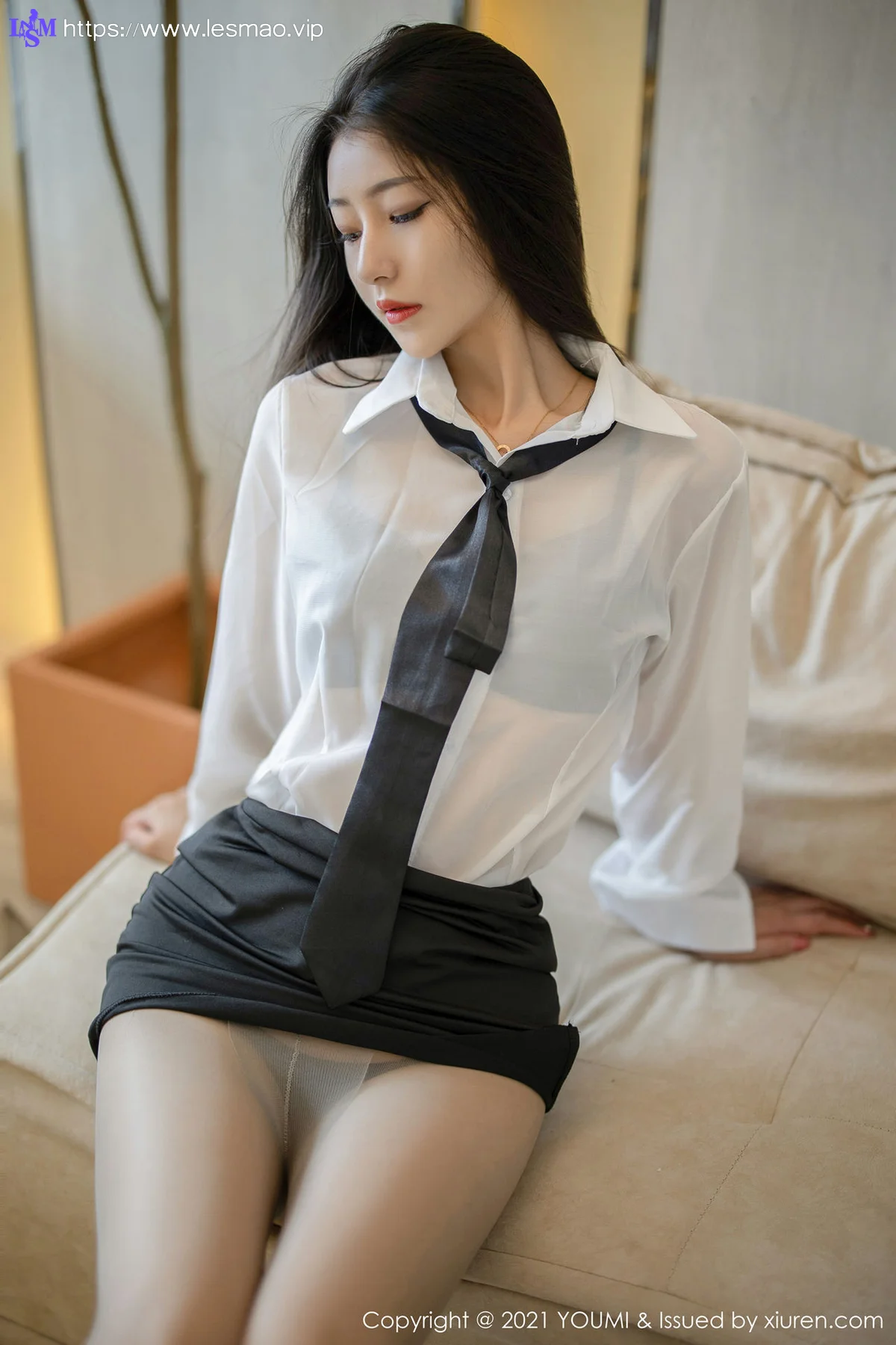 YOUMI 尤蜜荟 Vol.669  新人妹子 熊小诺  黑短裙OL - 6
