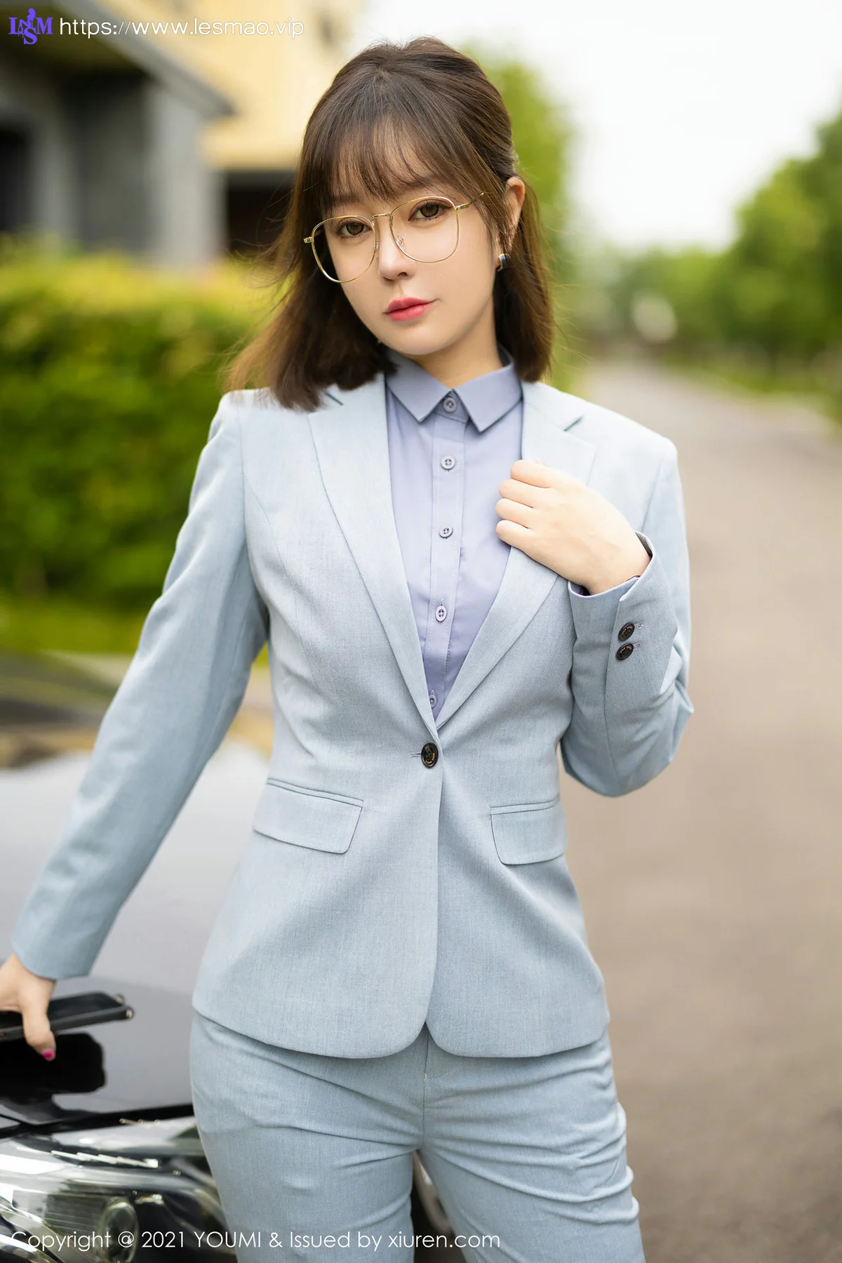 YOUMI 尤蜜荟 Vol.722 眼镜OL  王雨纯 成都旅拍2 - 2
